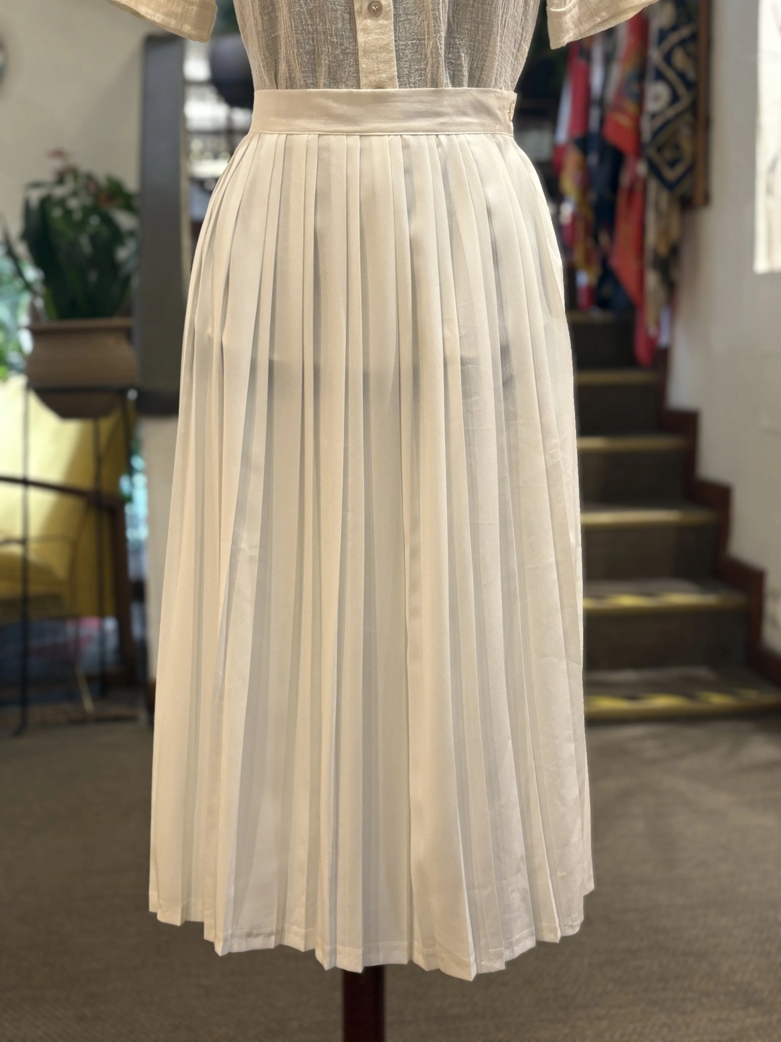 Falda midi plisada "FIORELLA RUBINO"