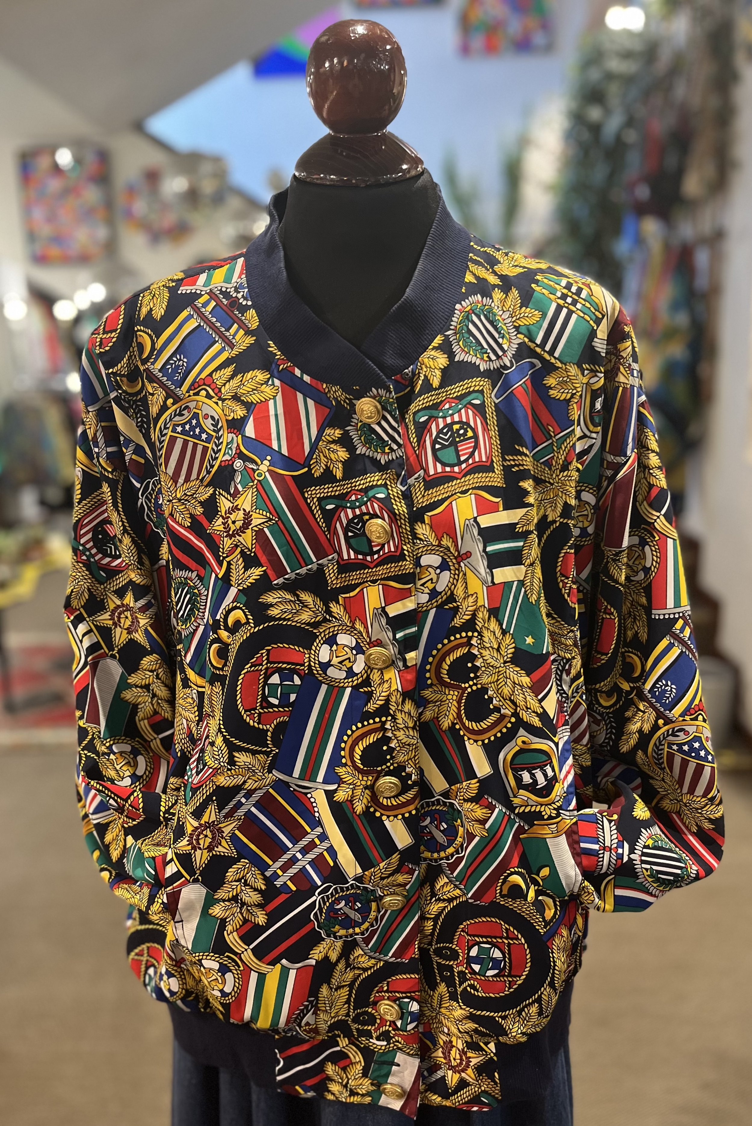 Crazy jacket estampado multicolor años 90