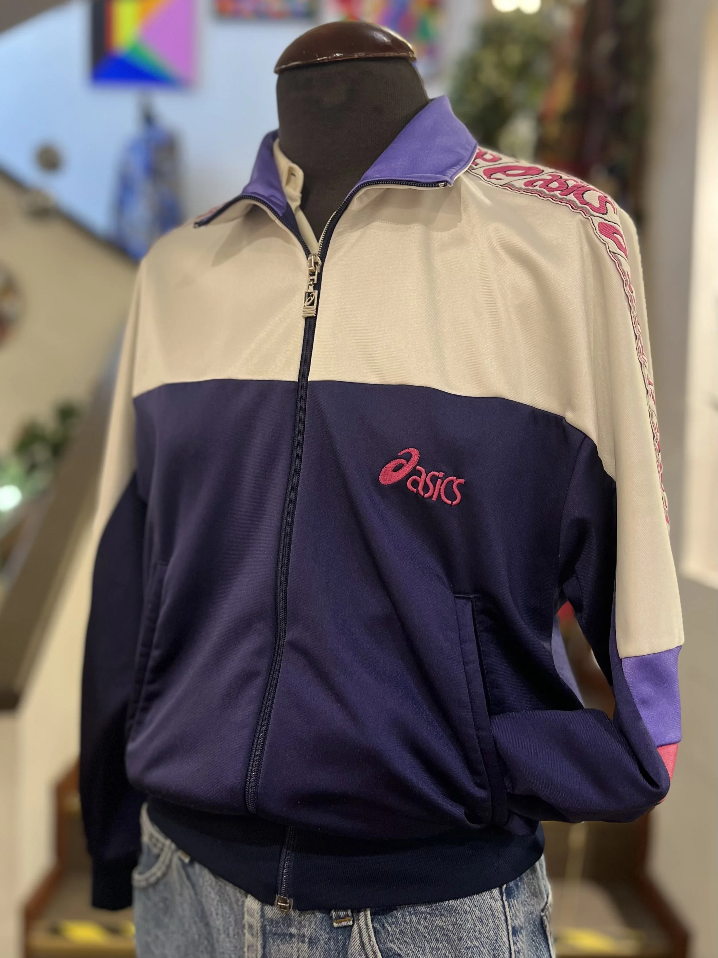 Chaqueta vintage deportiva de Asics años 90 made in Italy sportswear jacket