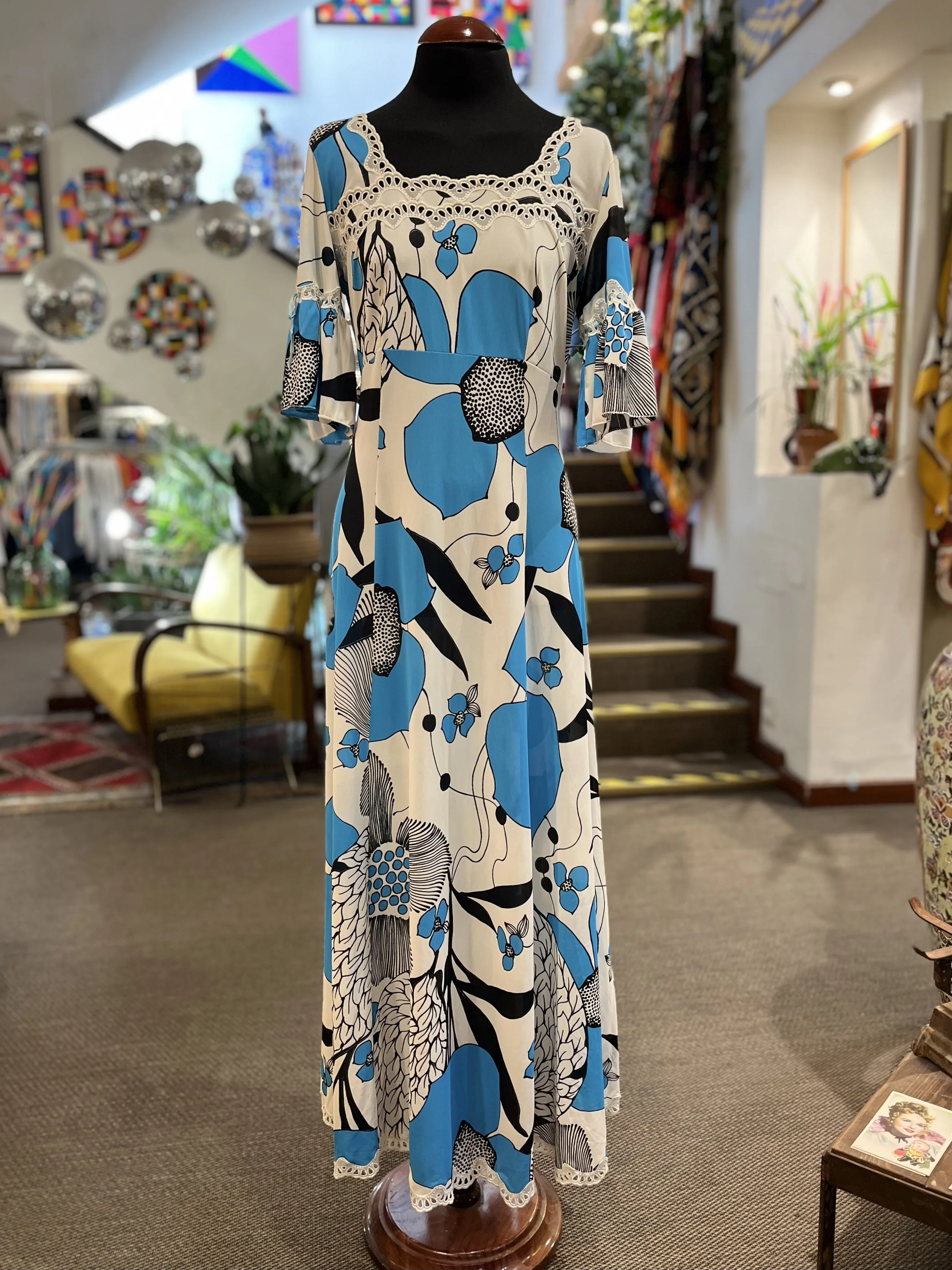 Vestido vintage boho años 90 vintage dress