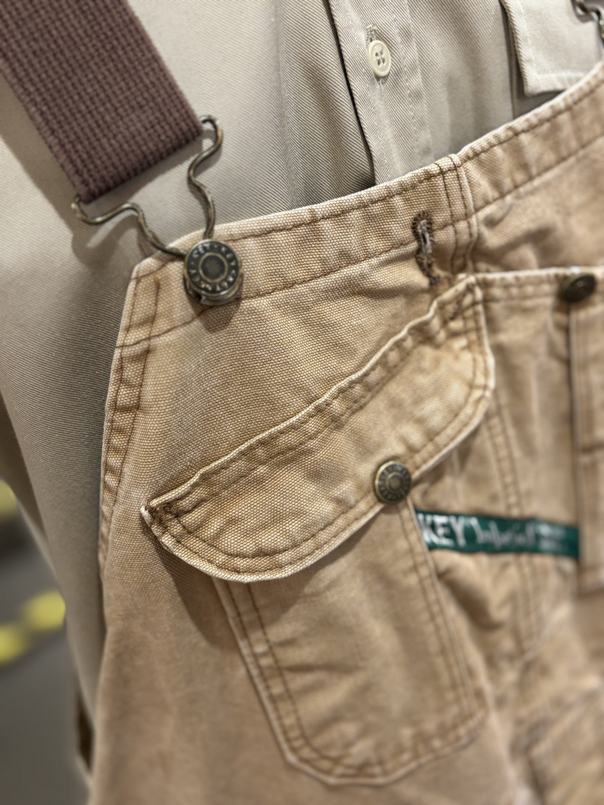 Peto vintage original Key Imperial de algodón grueso overalls vintage made in USA