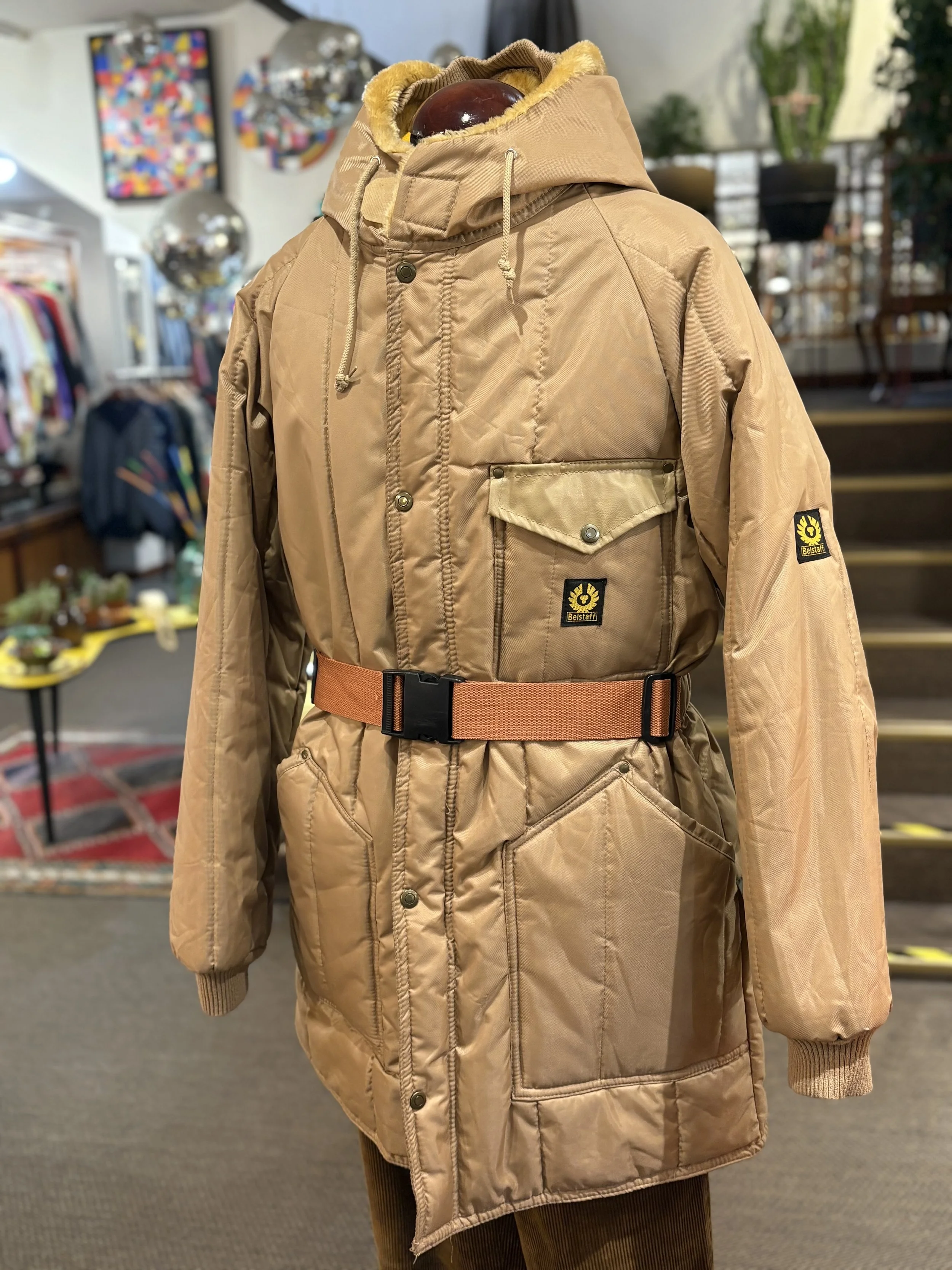 Parka vintage padded Belstaff made in england años 80