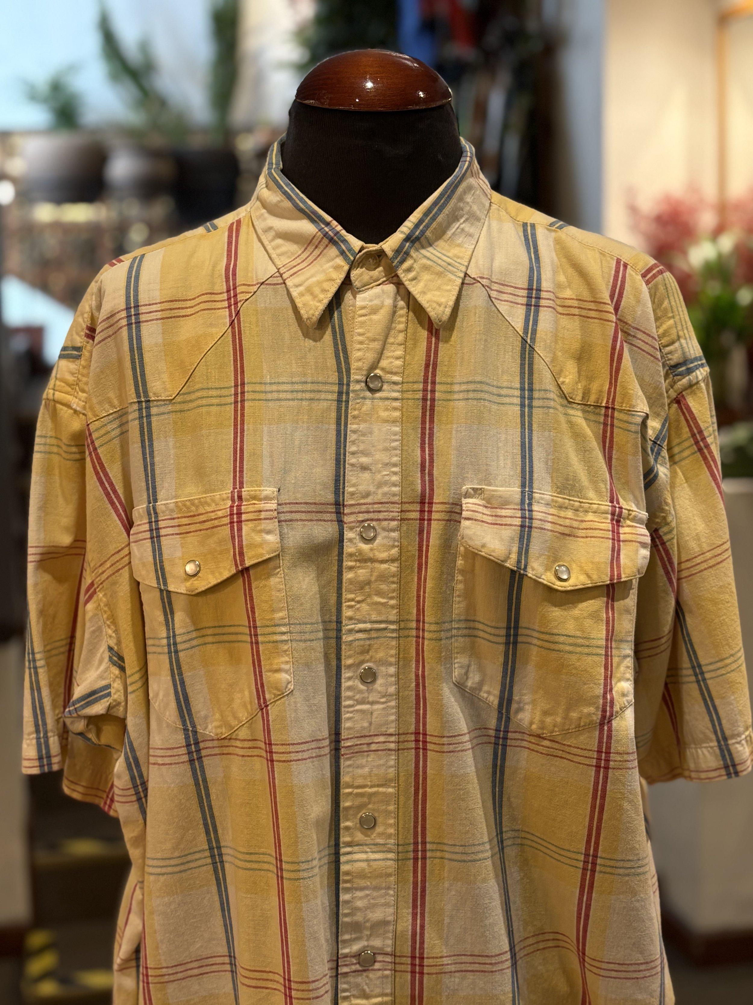 Camisa vintage western corte cowboy Wrangler
