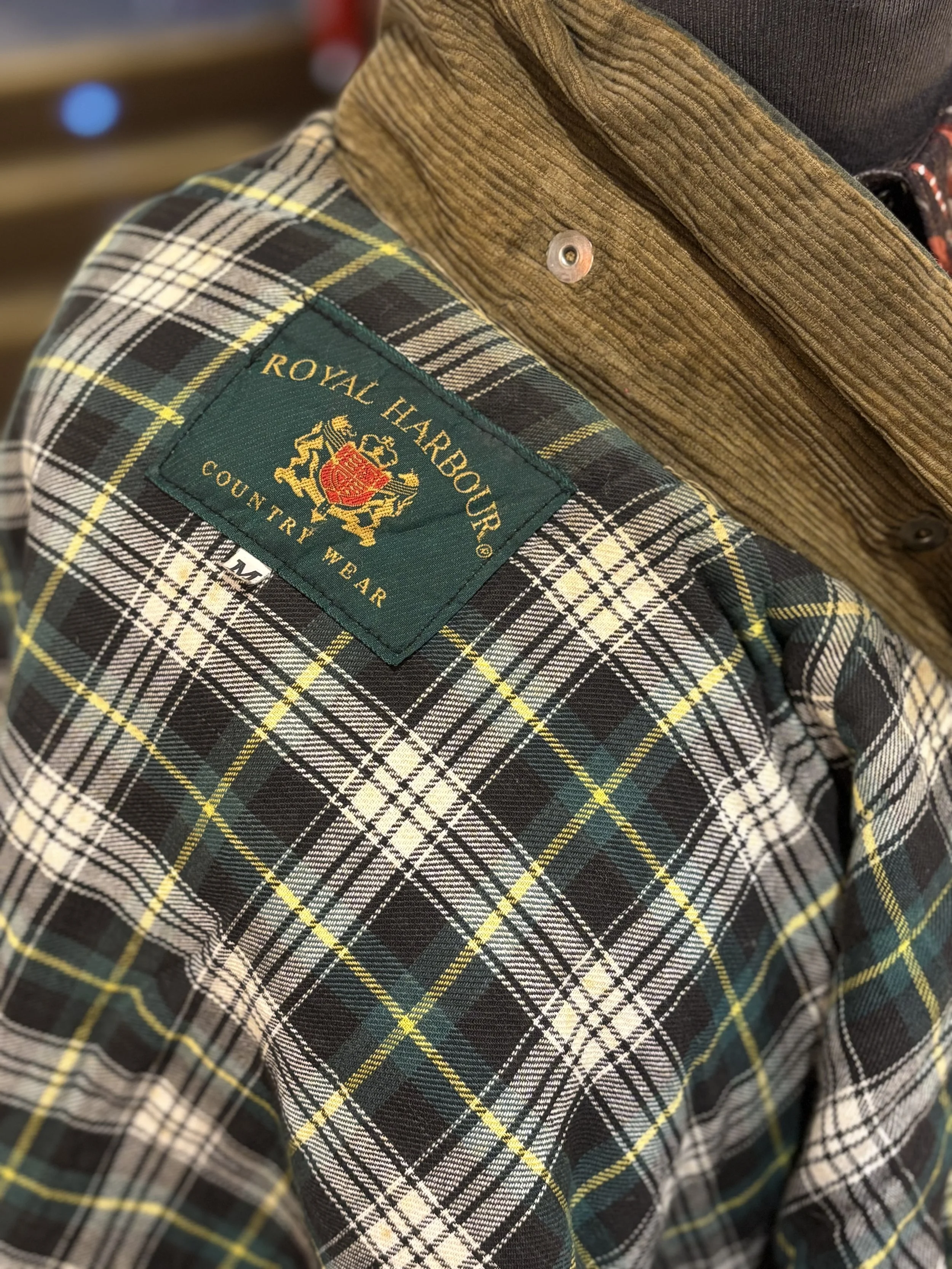 Chaqueta vintage encerada de Royal Harbour años 90 made in england