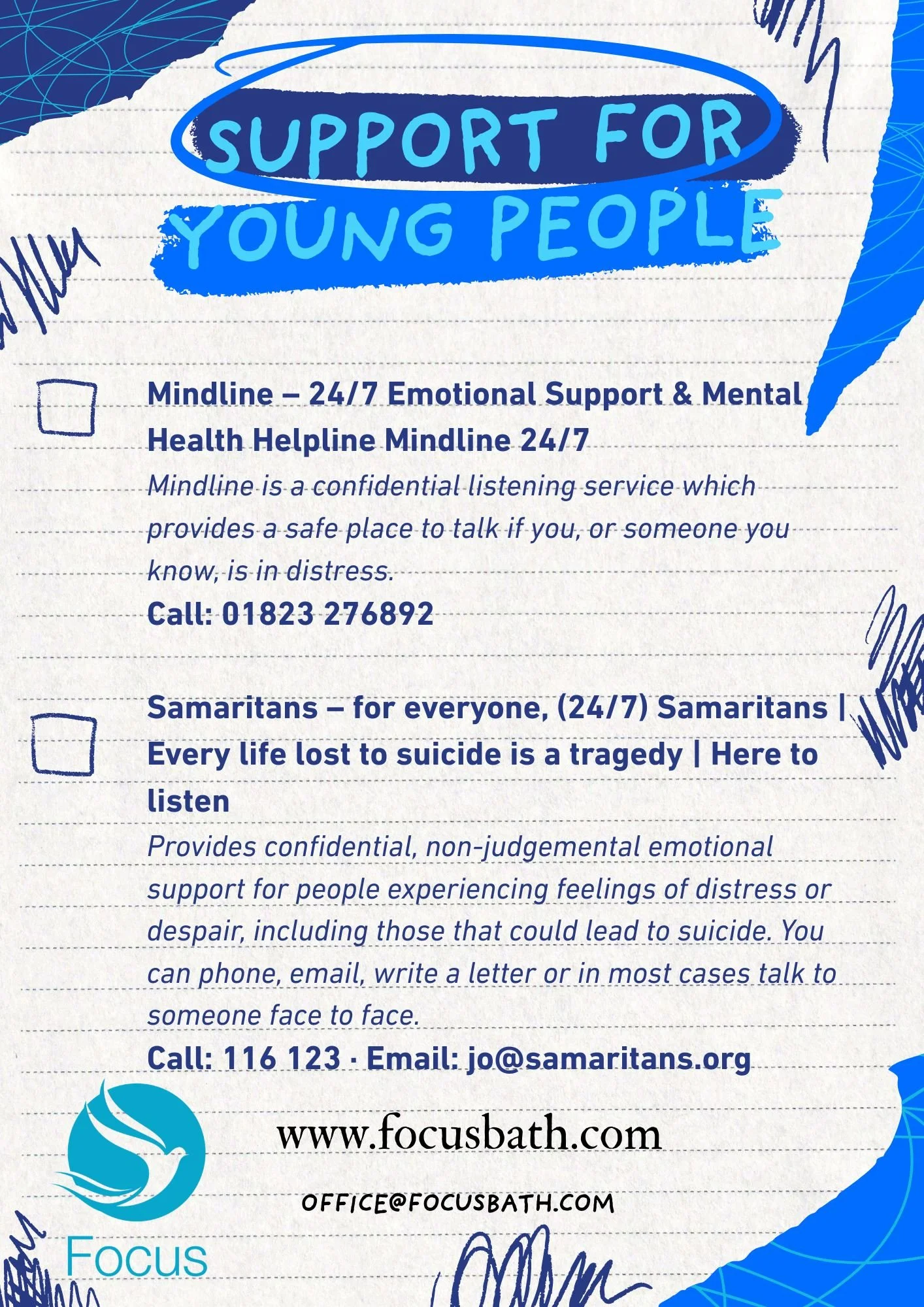 Support for young people