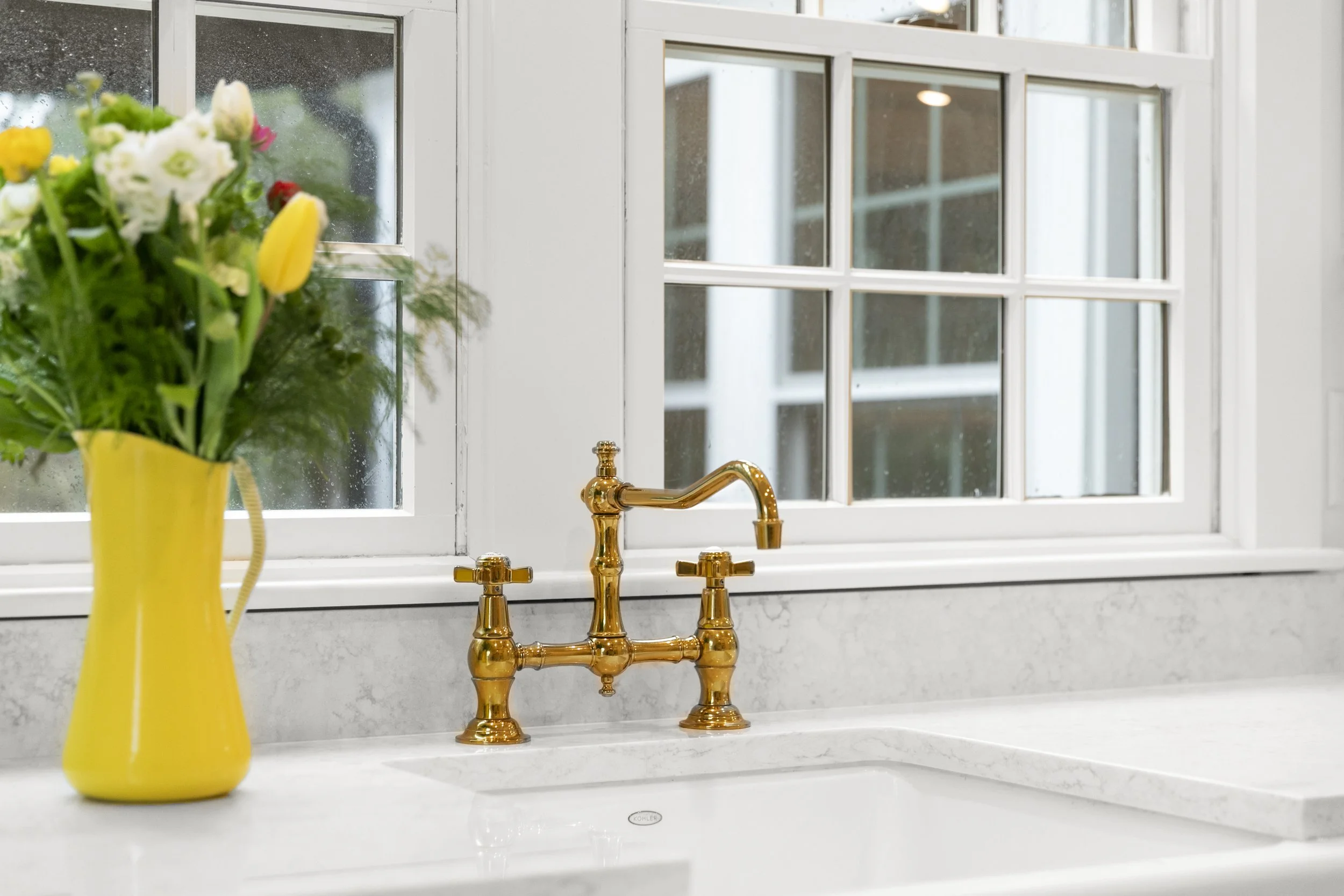 Close up of kitchen sink