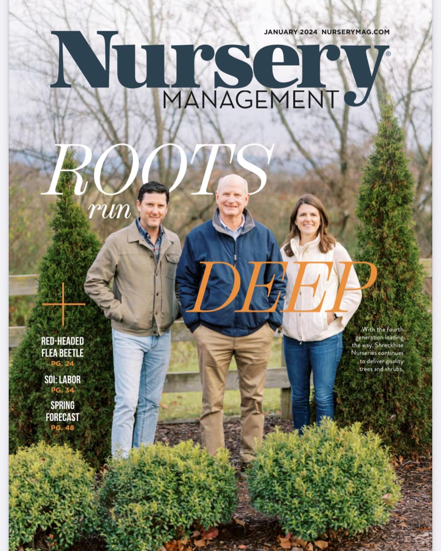 We are honored to be featured in our industry&rsquo;s top publication, @nurserymanagementmagazine.  Link to the article in bio.