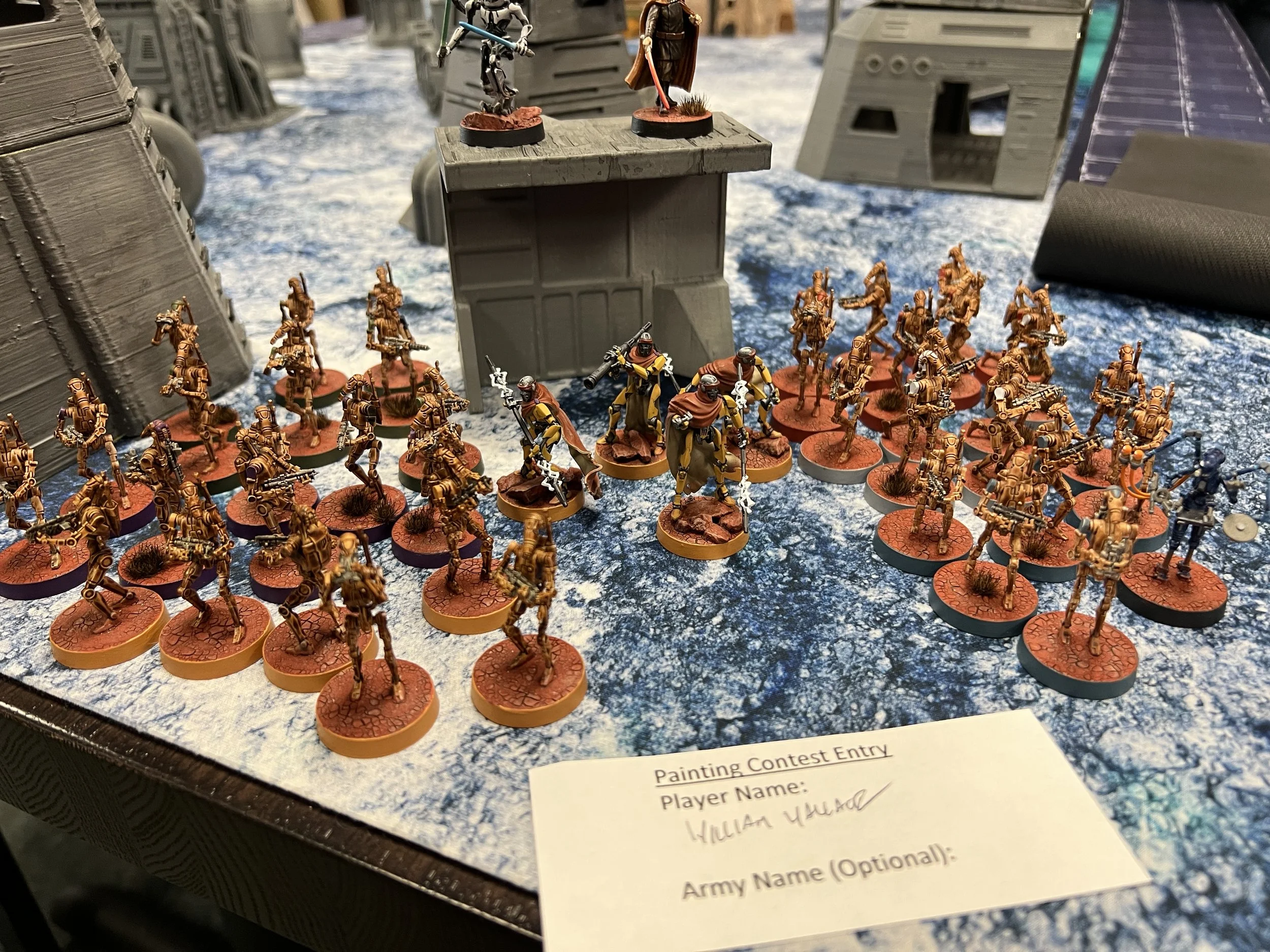 William Wallace's droid army looking crispy