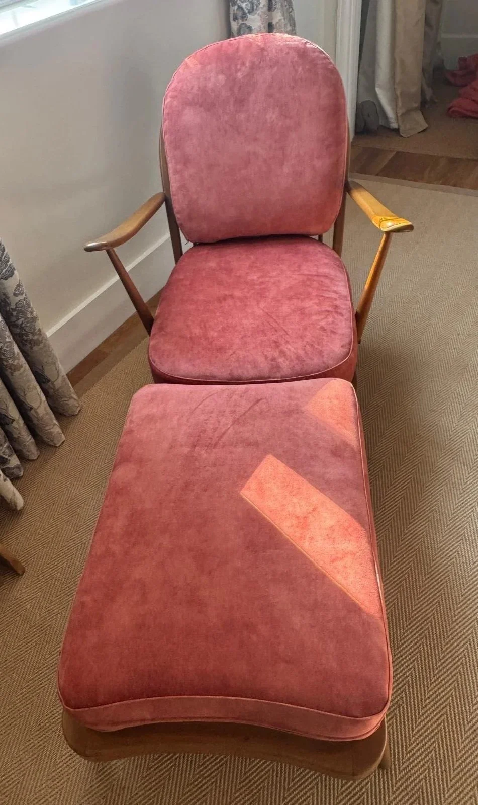 Ercol armchair and footstool