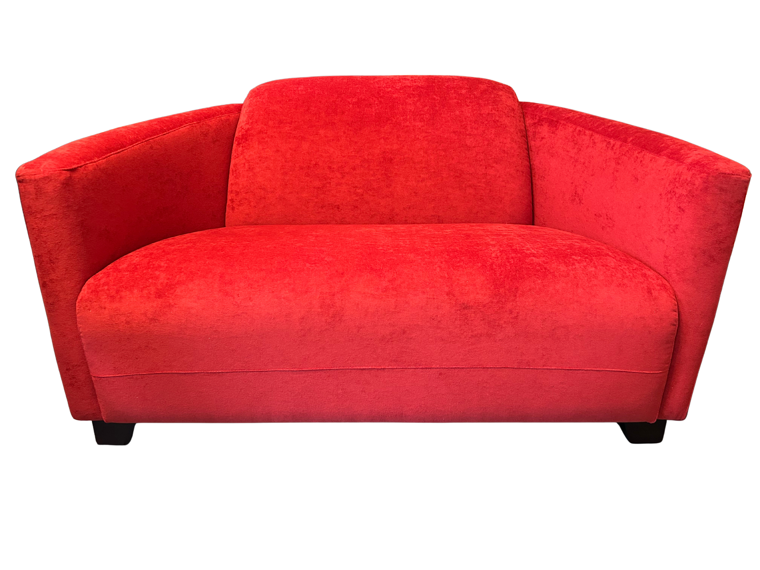 red snuggler chair