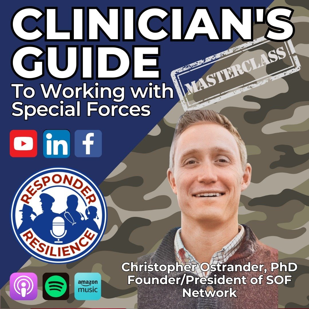 Check out our founder Chris Ostrander and his masterclaas Clinician's Guide To Working with Special Forces
In this edition of our Clinicians Guide Masterclass, we shine a spotlight on the world of mental health counseling within the Special Operation