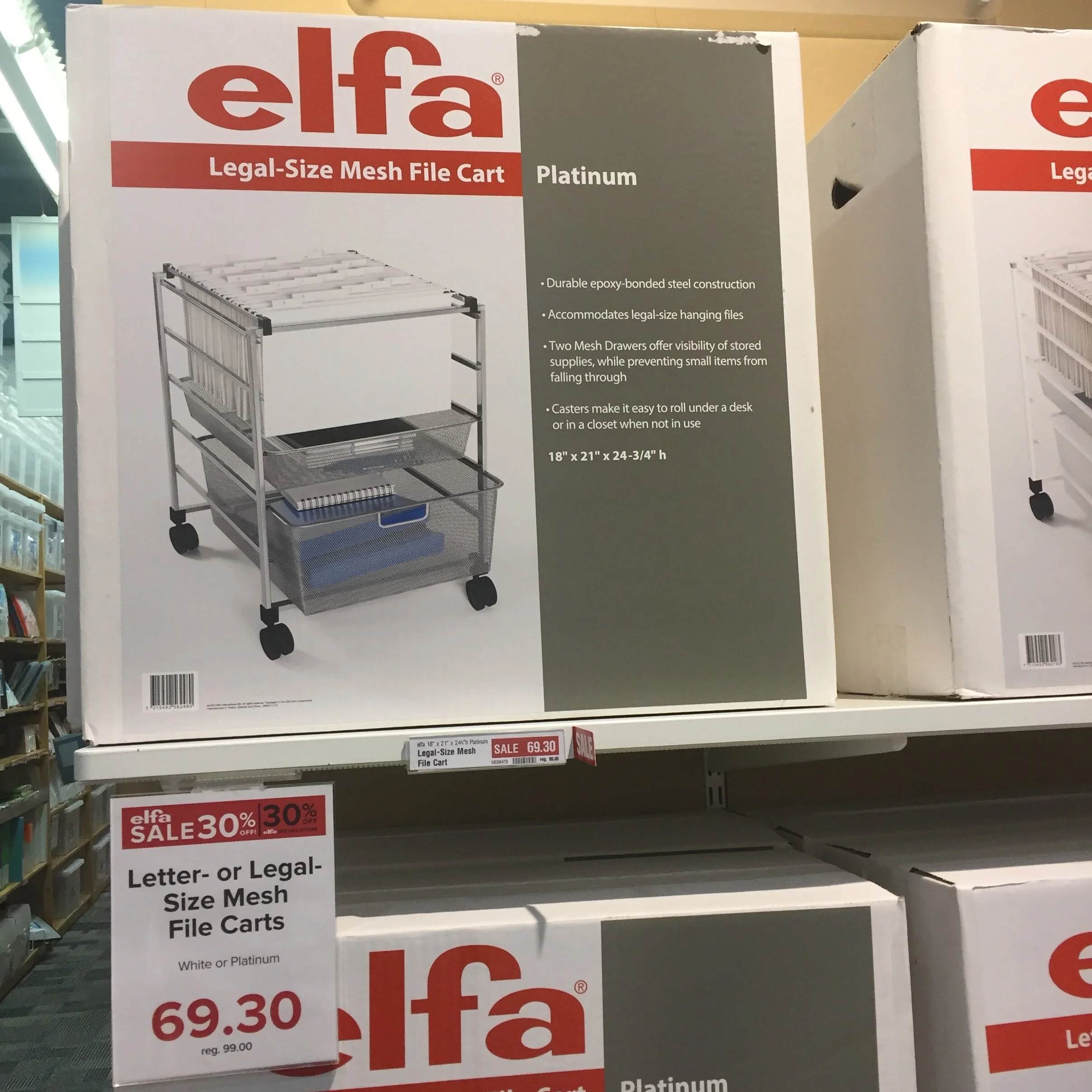 Elfa file carts are on sale! — The Inspired Office