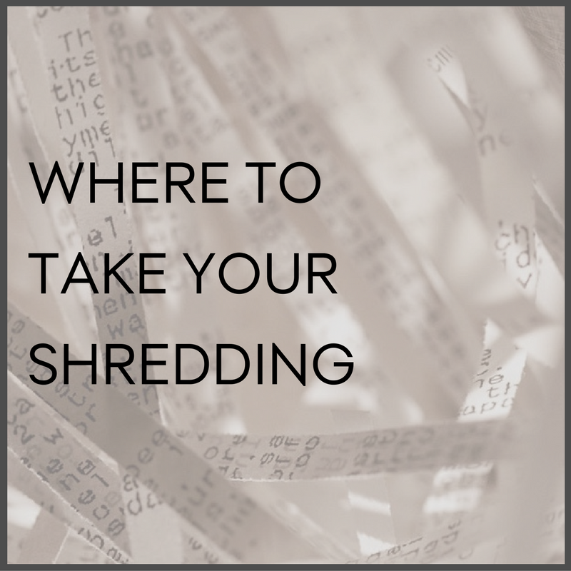 Where to take your shredding
