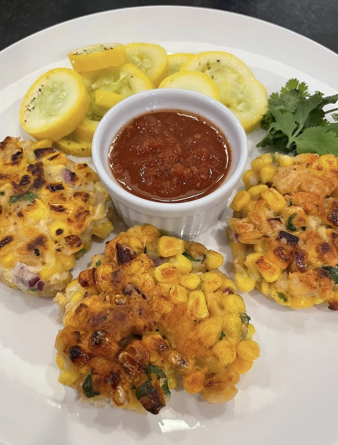 Crispy Corn and Tempeh Fritters