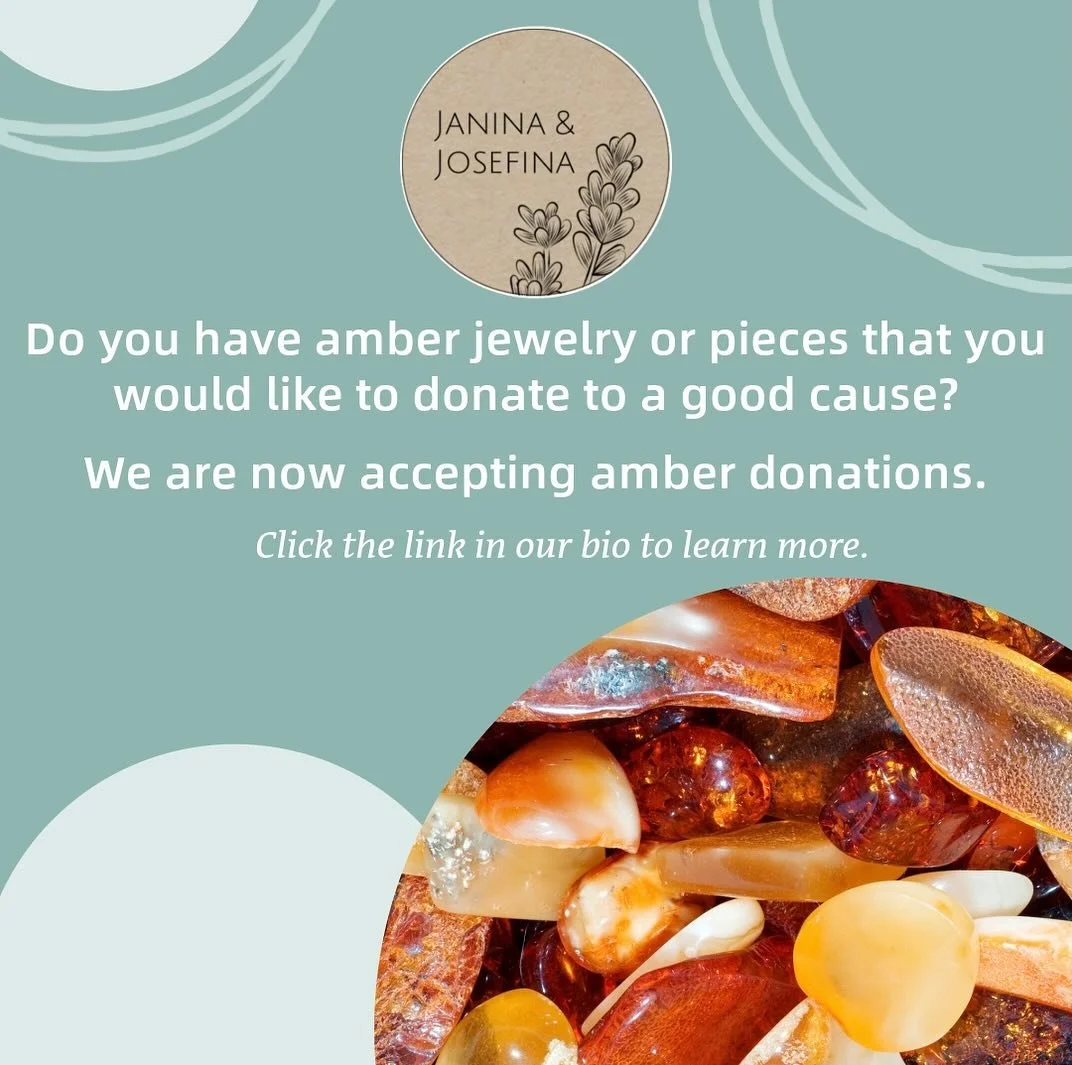:: Do you have amber jewelry or amber pieces that you don&rsquo;t have a use or purpose for and would like to see them used towards something good?  We are always accepting donations of any size!  We accept broken amber jewelry, unused amber pieces, 
