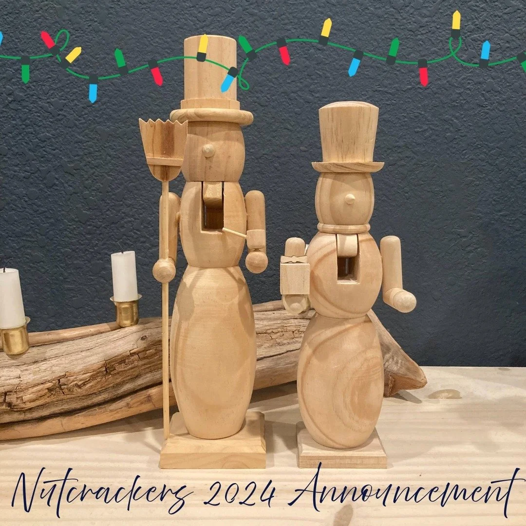 :: Nutcrackers 2024 Announcement
Labas! I&rsquo;ve had a number of people asking if I&rsquo;ll be making custom nutcrackers this year and I&rsquo;m sad to say, unfortunately, I will not be taking orders. 

2 reasons: 
1) I welcomed my first child thi
