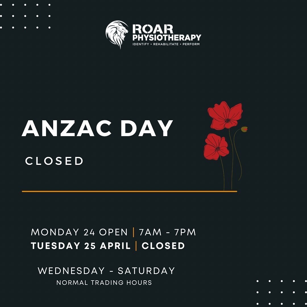 ANZAC Day Hours

We will be closed next week Tuesday 25th while we pay our respects 🌹 

Although our clinics will be closed, we will still be monitoring emails and messages, or alternatively you can jump online to book an appointment 🦁

📧 admin@ro