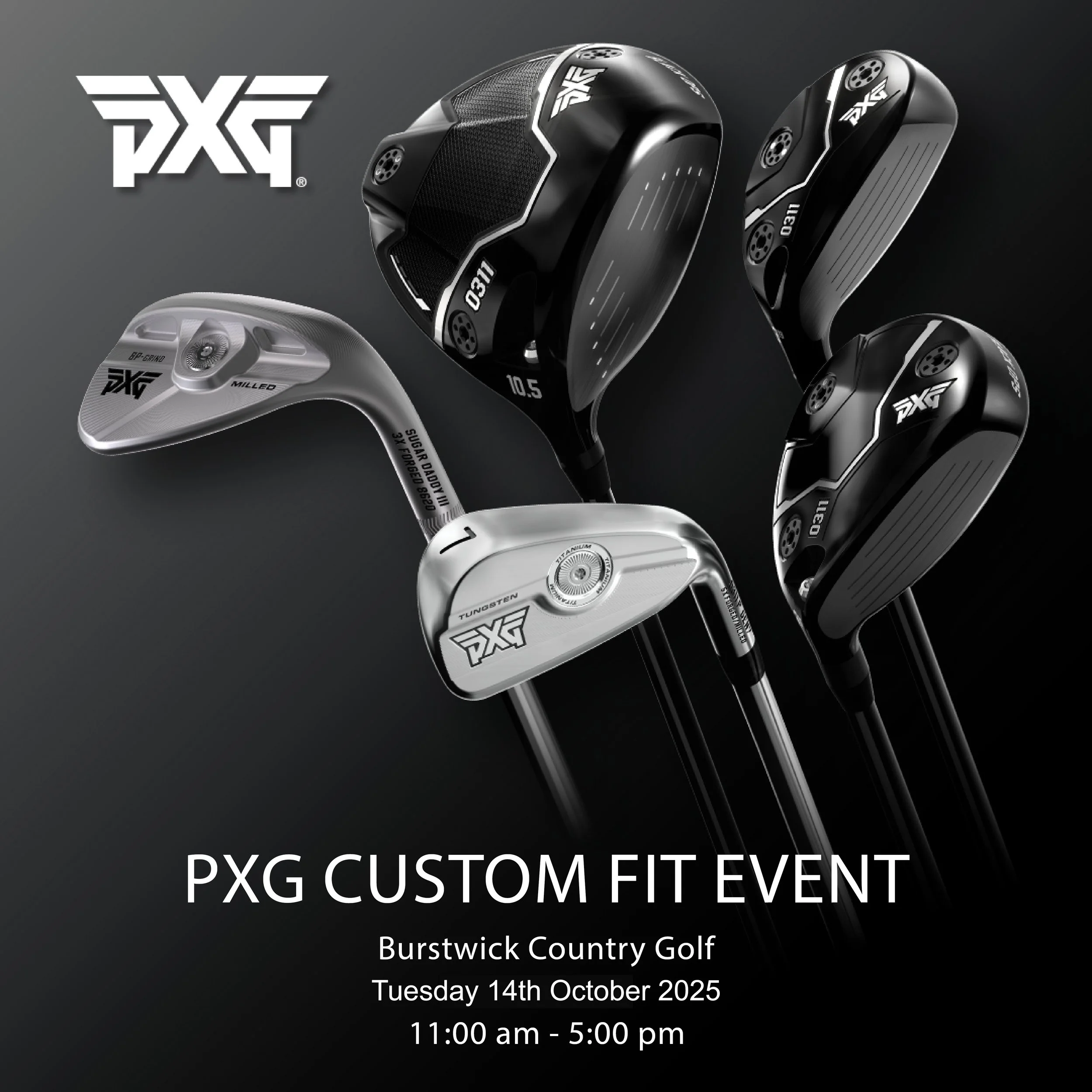 PXG Demo & Custom Fitting Day - Tuesday 14th October