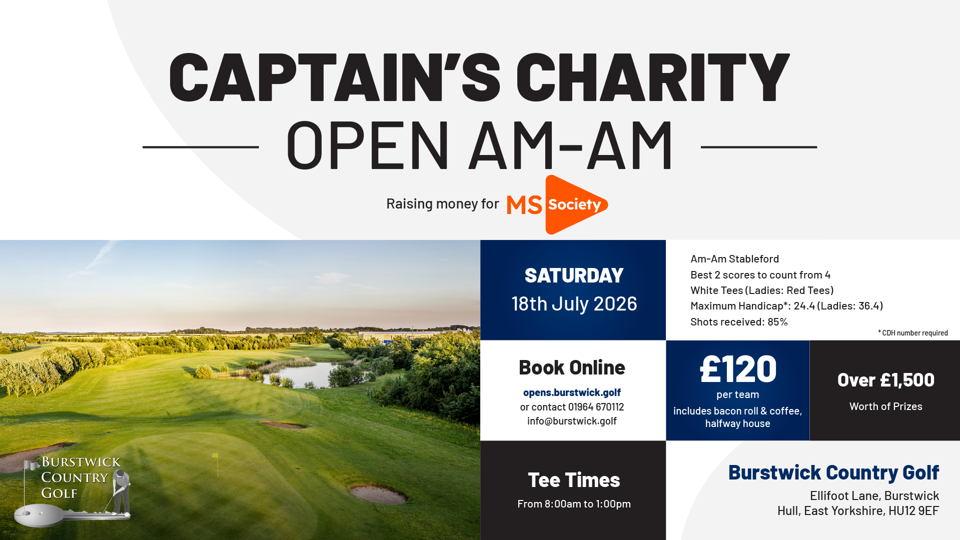 Swing for a Cause: Burstwick to Host Captain’s Charity Am-Am This July