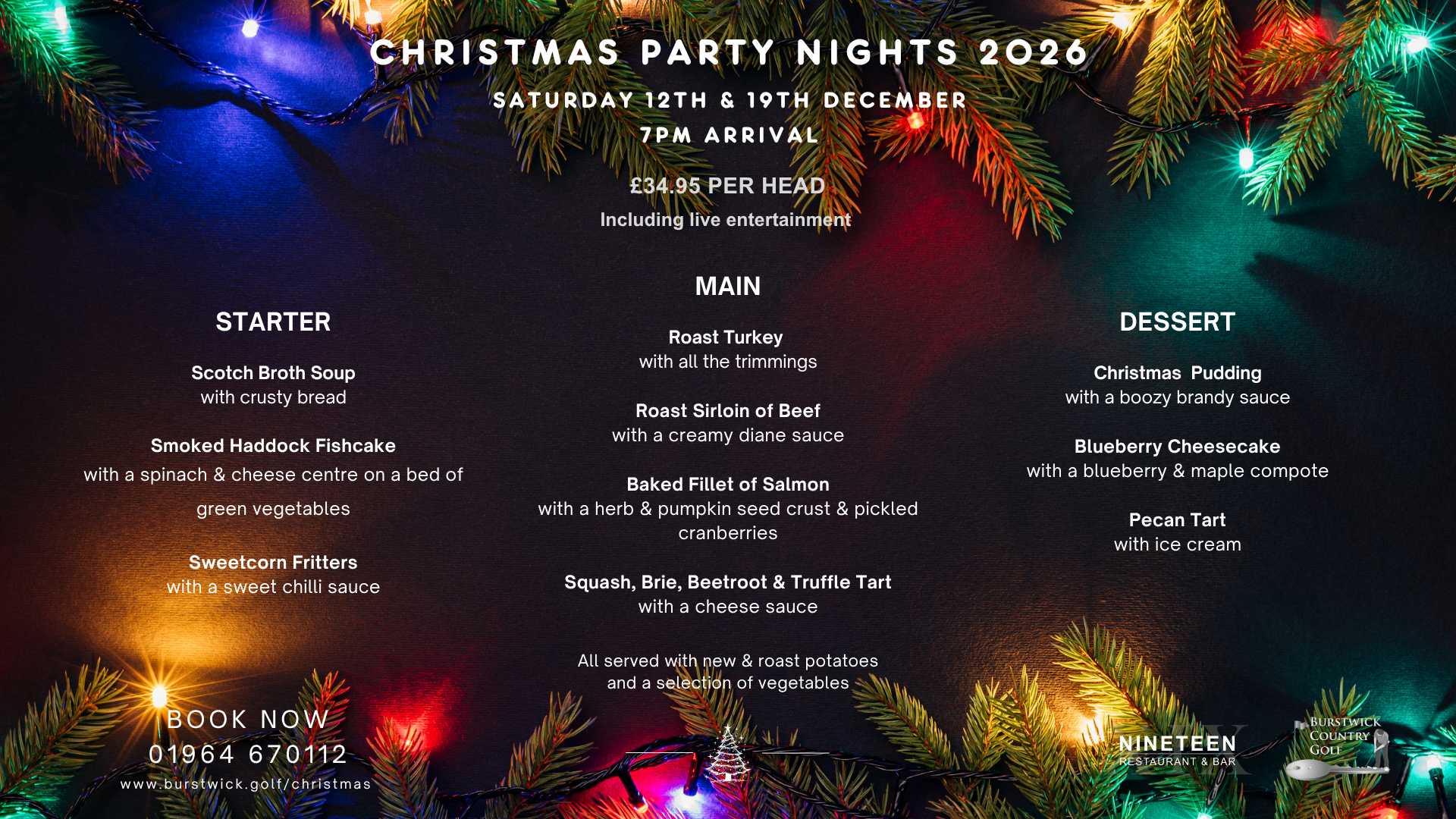 Eat, Drink, and Be Merry! Celebrate Christmas at Nineteen Restaurant