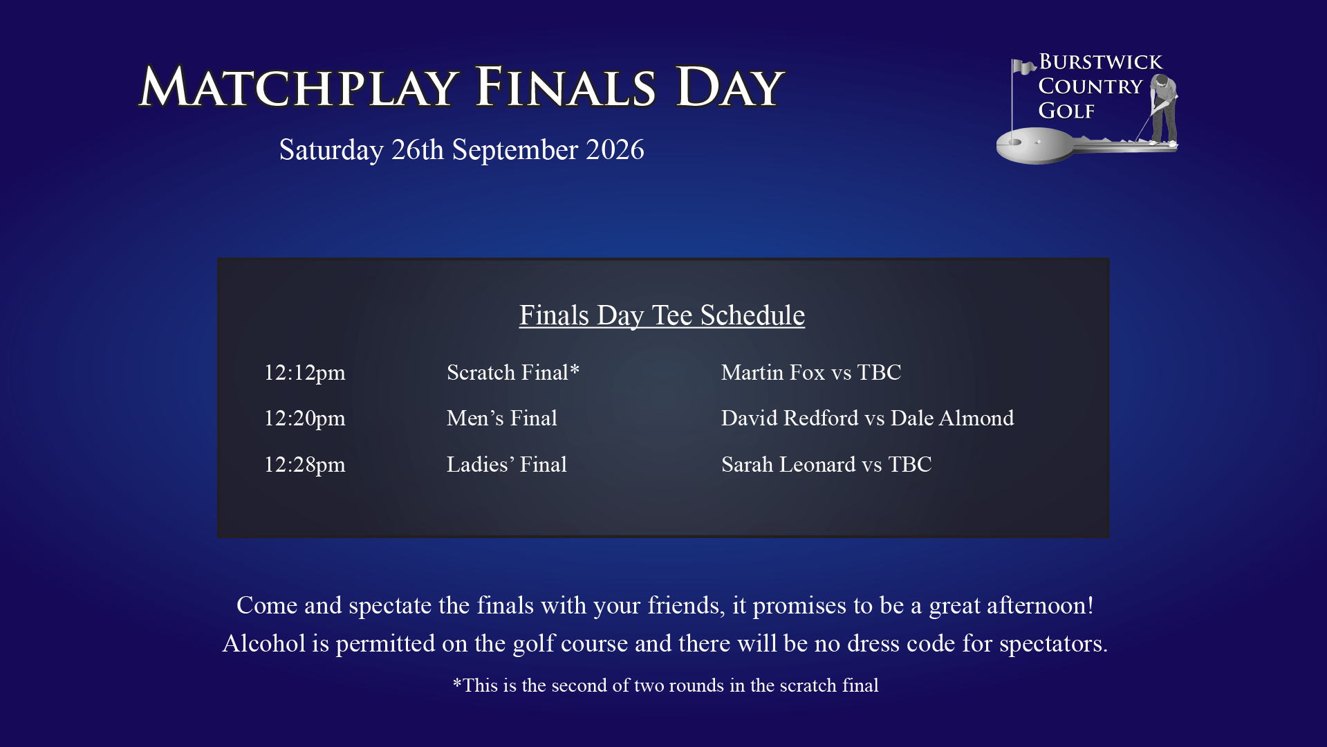 Matchplay Finals Day 2026