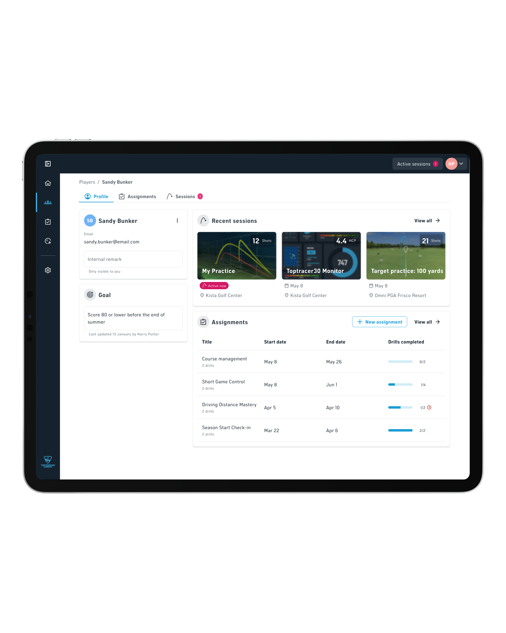 Toptracer Coach