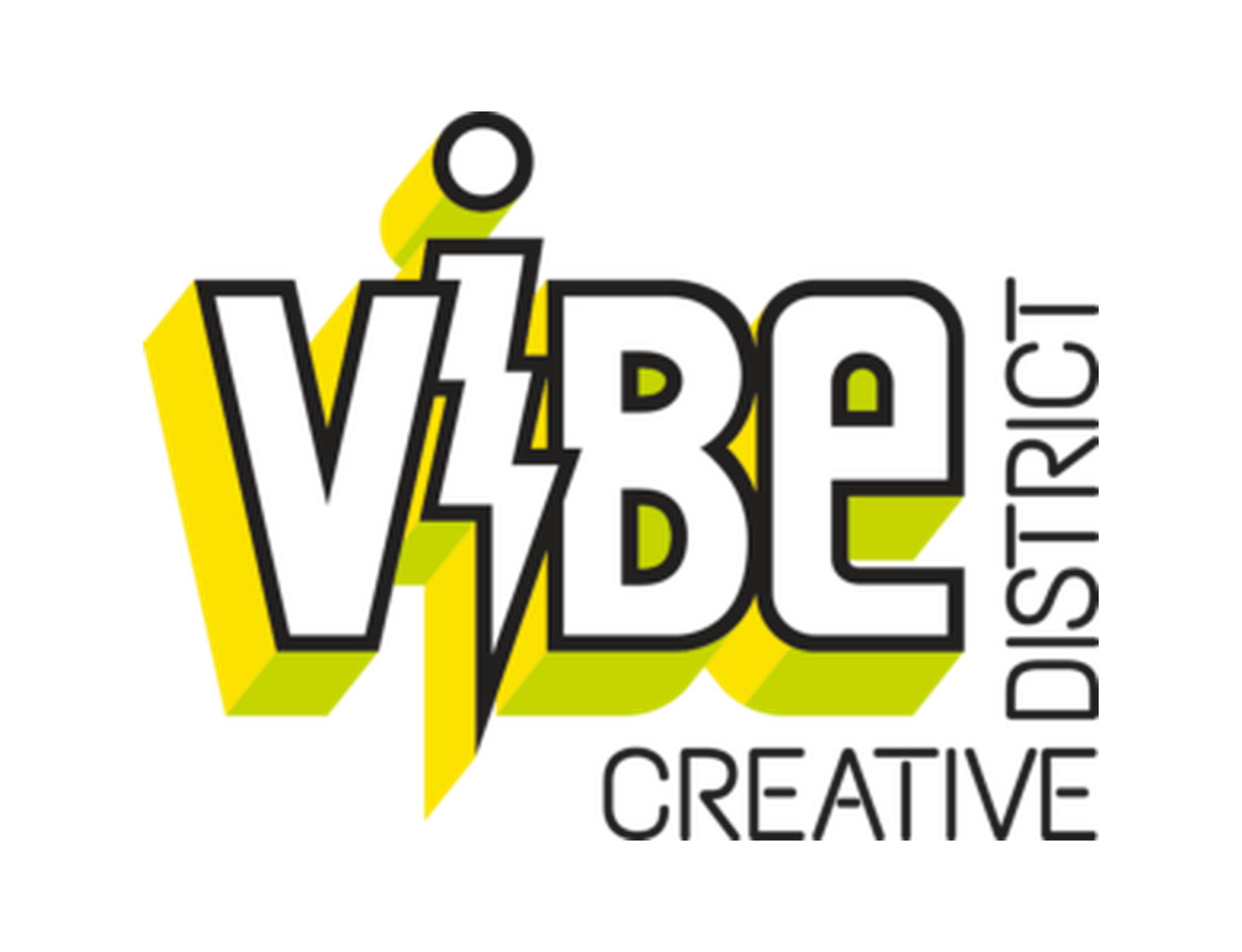 WB Creative logo with stylized white letters, yellow lightning bolt, and vertical design text