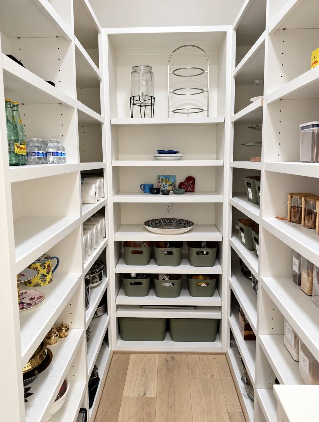 Bellaire, Texas, walk-in pantry organized