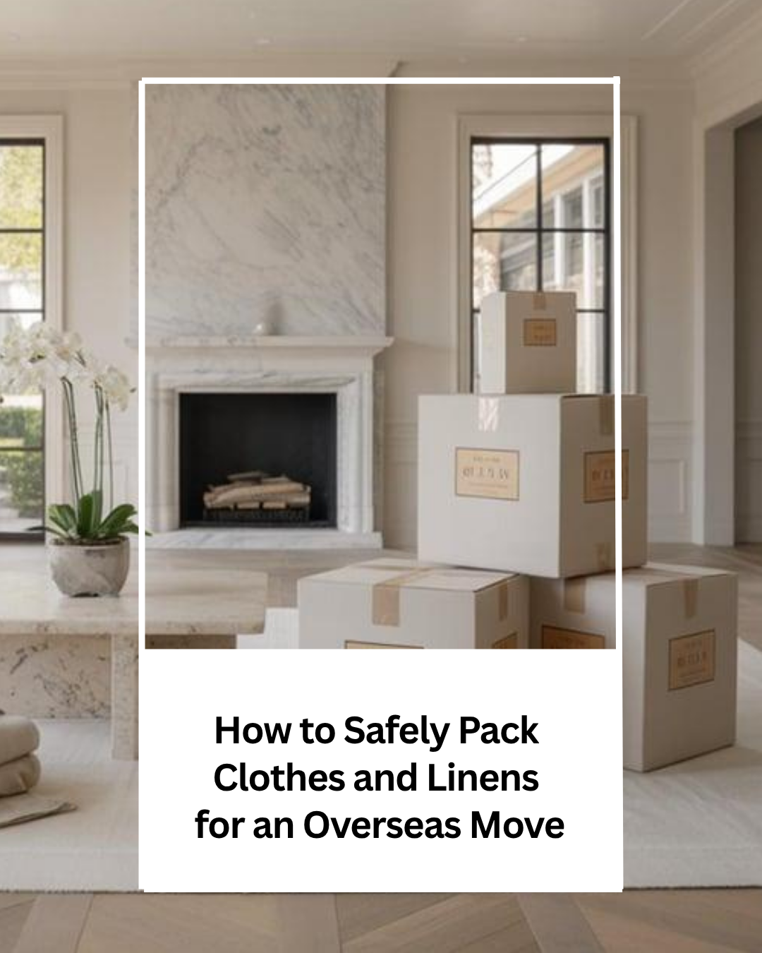 How to Safely Pack Clothes and Linens for an Overseas Move