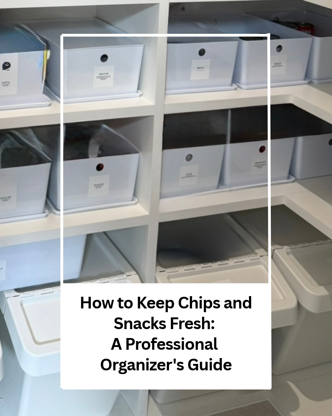 How to Keep Chips and Snacks Fresh: A Professional Organizer's Guide