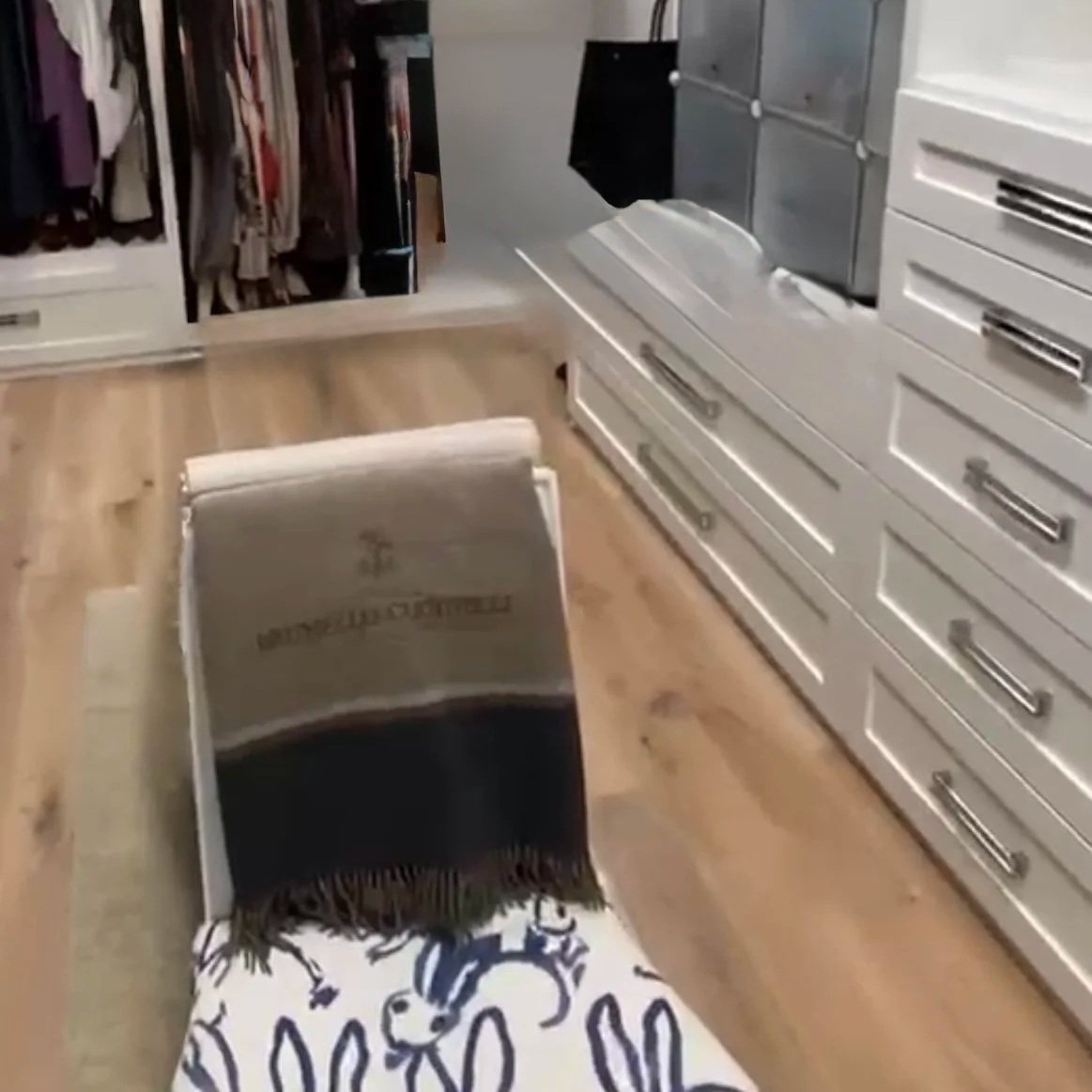 Professionally organized luxury primary closet in a Tanglewood Houston home
