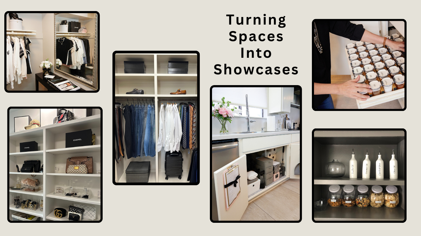 Luxury Pro Organizer professionally organized closets, kitchen storage and pantry spaces after unpacking a Houston home.