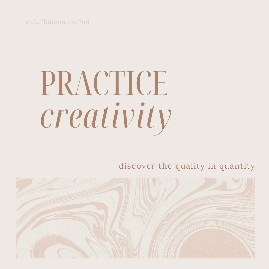 &ldquo;Creativity is not about perfection. Brainstorm many ideas, letting them all come up, even if they do not feel &lsquo;perfect&rsquo; or seem &lsquo;good enough&rsquo;. These ideas can be steppingstones to other ideas that might come up, and oft