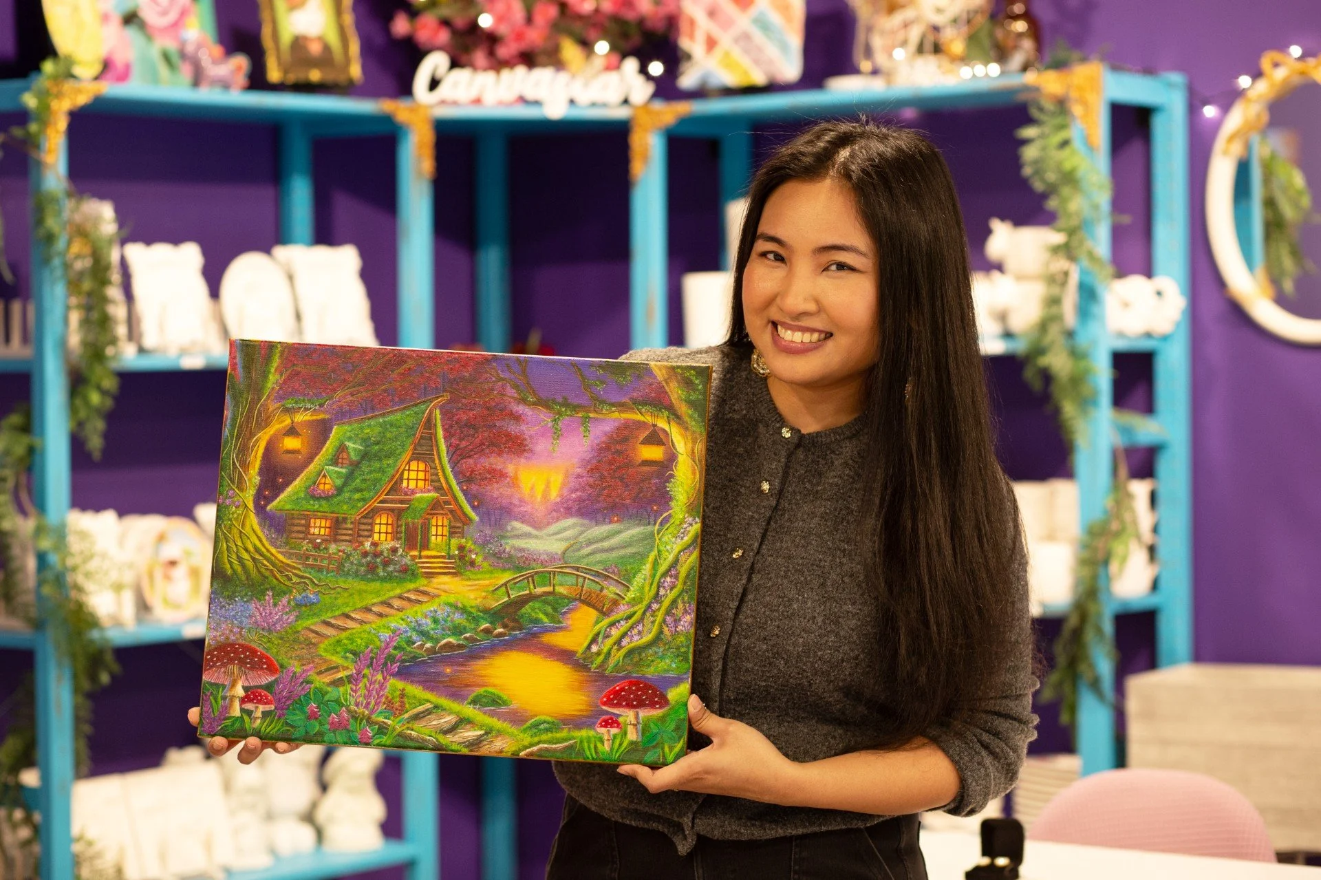 Maling møter perler