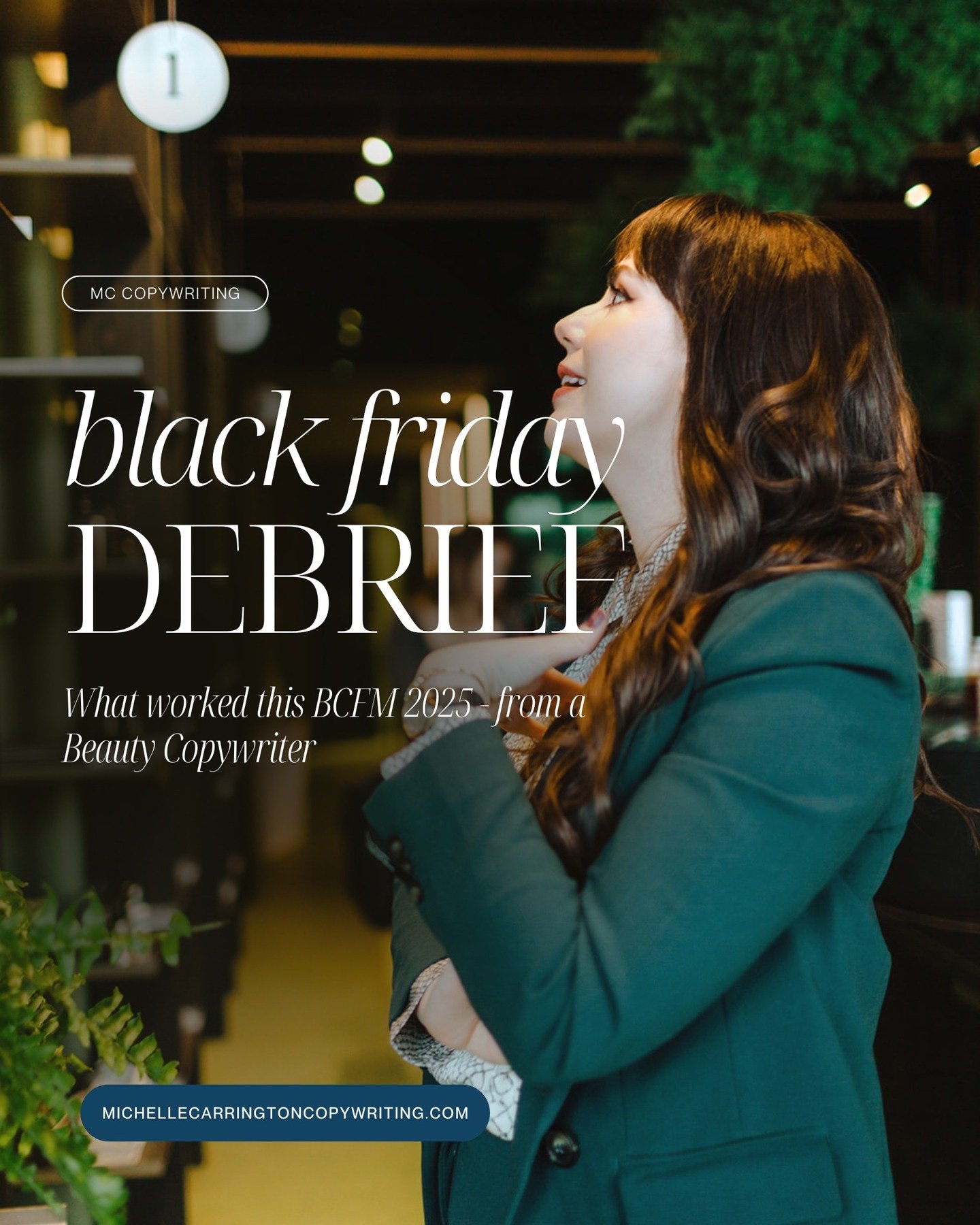 Big sigh.... Black Friday madness has passed. Celebrate yourself and the hard work you've poured into your business over the past two months in preparation for the biggest shopping weekend of the year. 

Now, let's evaluate what worked, what didn't w