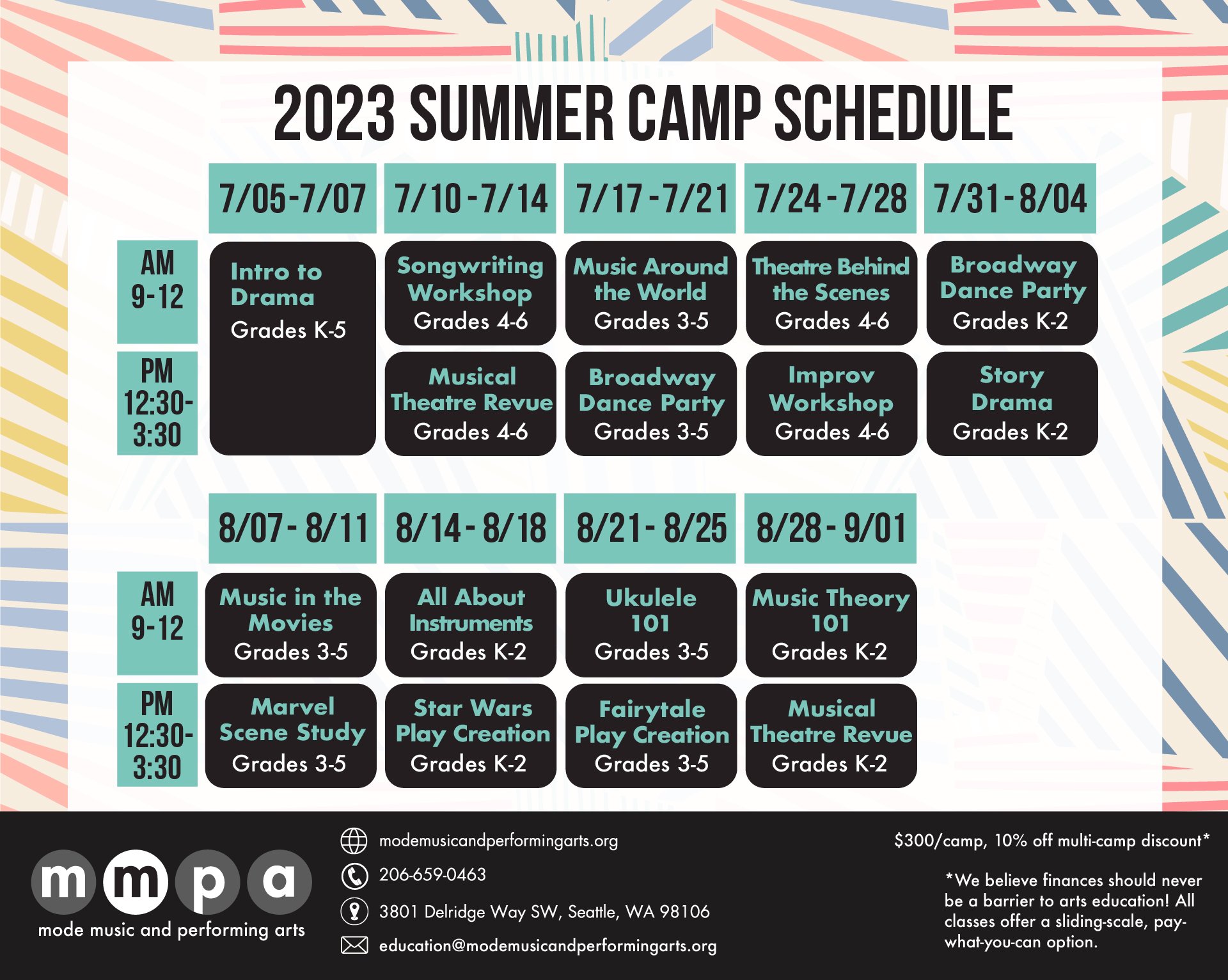 West Seattle Summer Camps — Mode Music & Performing Arts
