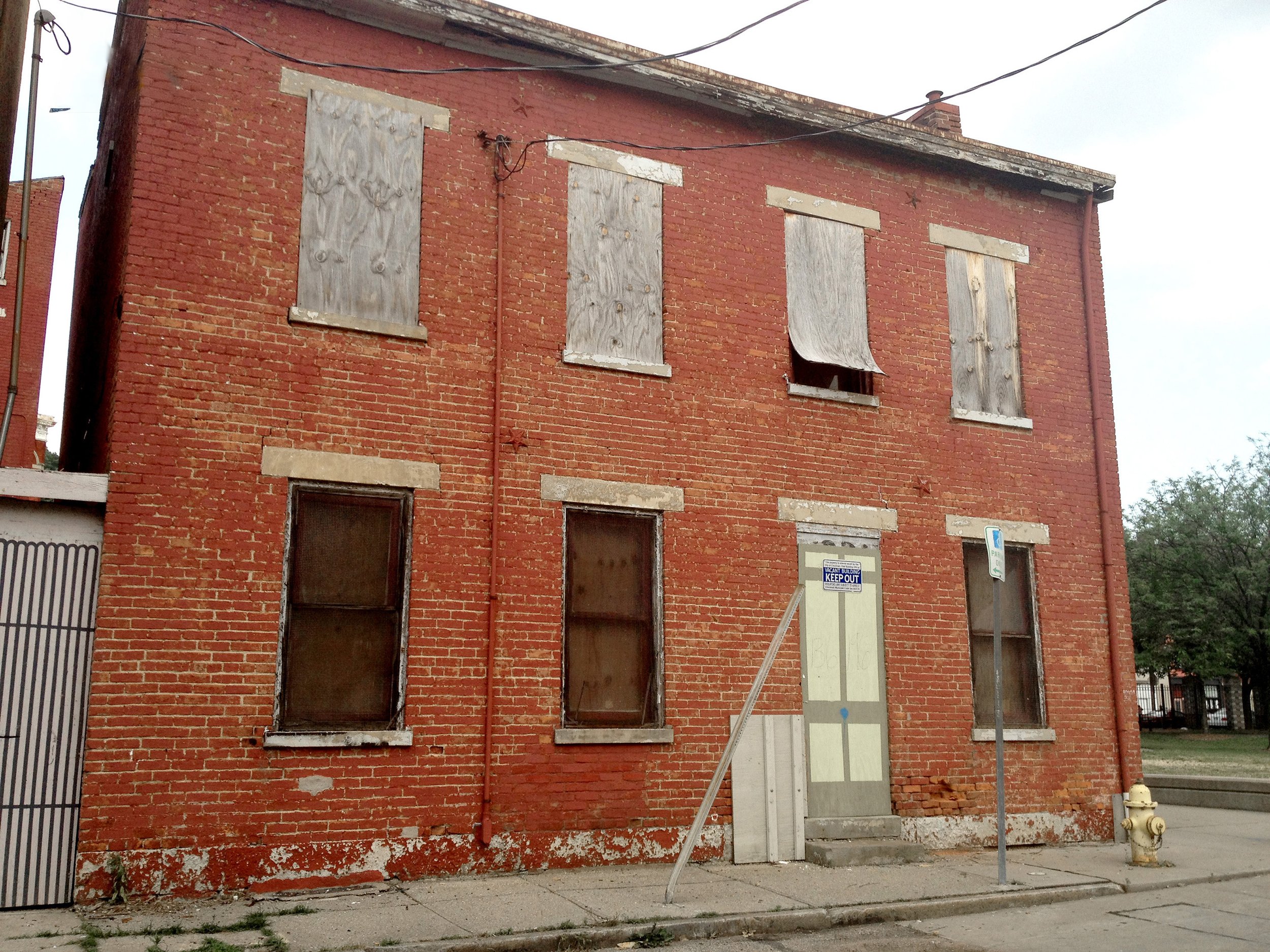 west exterior before