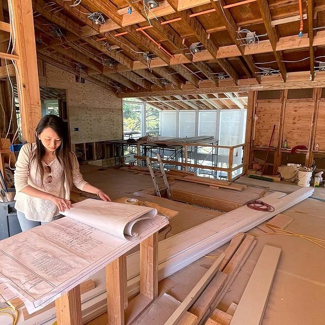 Site visit day. Happy to see the drawing set is being reviewed on site. 
 
#interiorarchitecture #interiorconstruction #constructionprogress #constructionsite #homerenovation #homeremodeling #fullrenovation