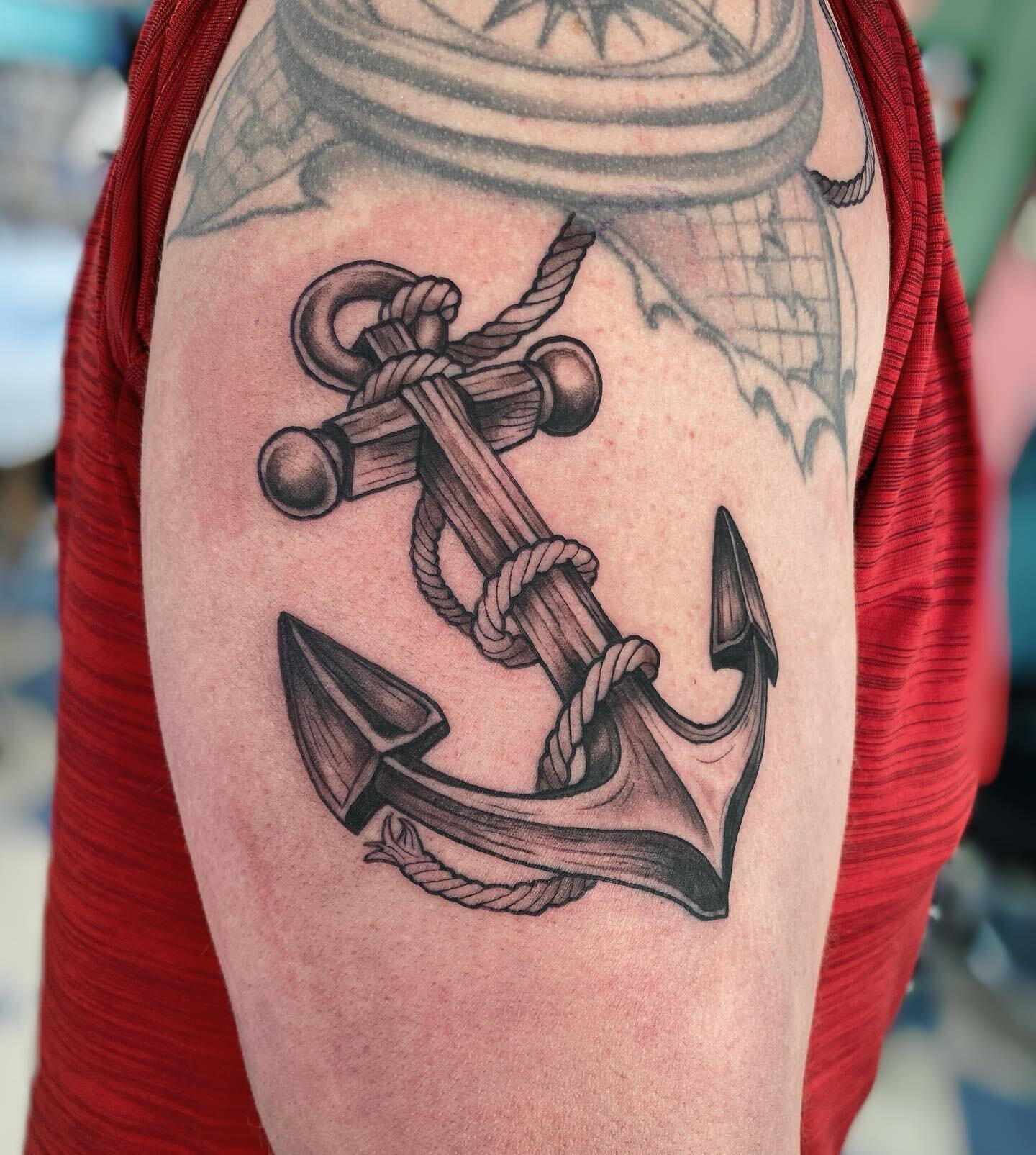 Nautical tattoos are always fun 🌊 Cape cod vibes! 

#nautical #tattoo #tattooshop #massachusetts #ink #anchor #anchortattoo