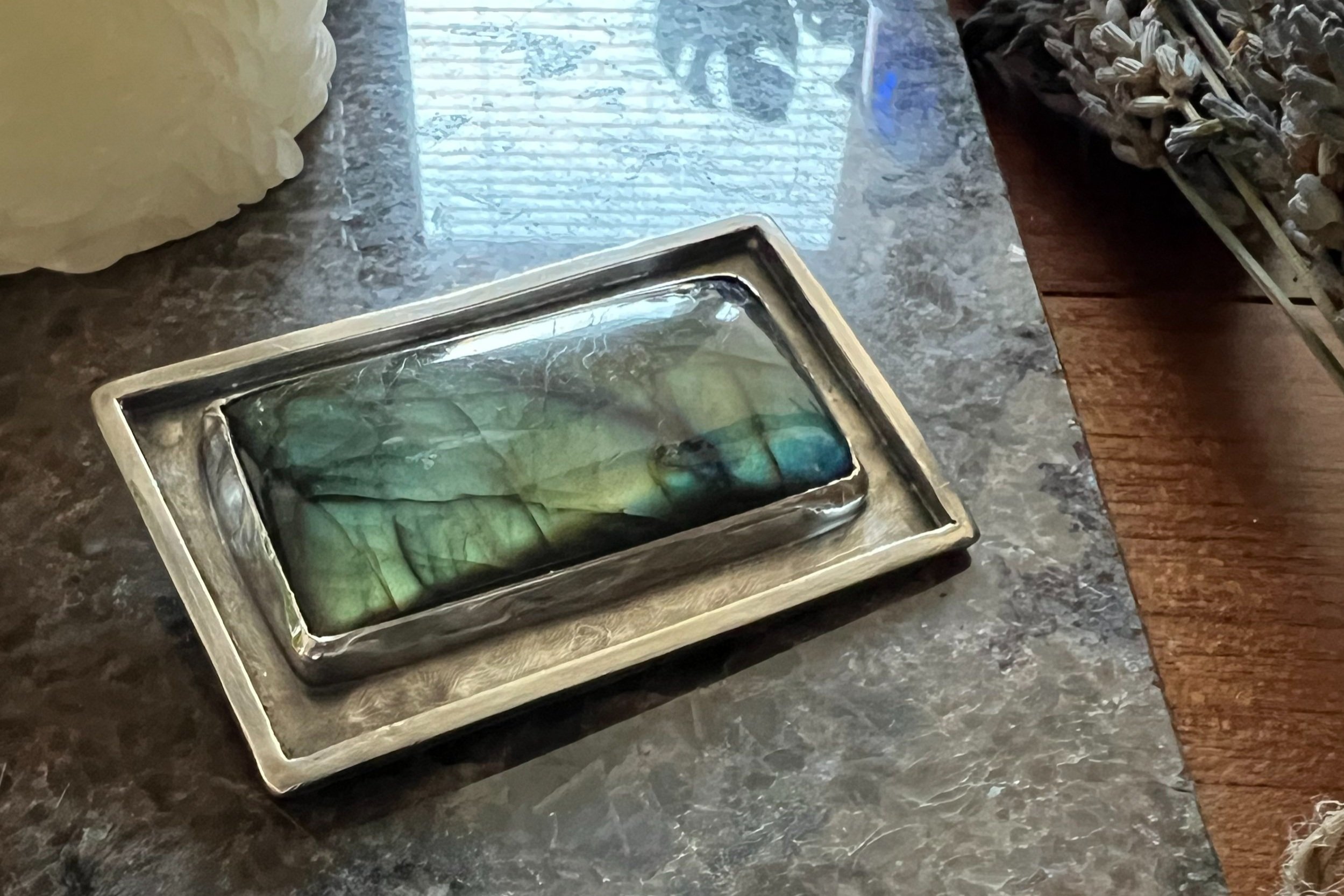 Labradorite Pin