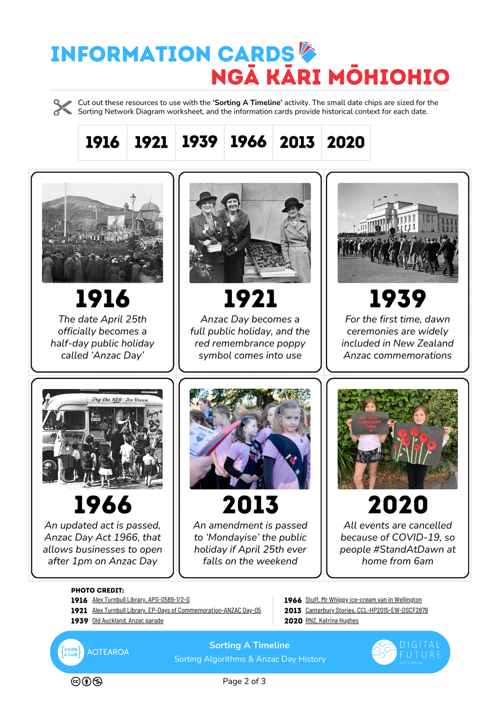 Sorting A Timeline, Page 2/3 Preview