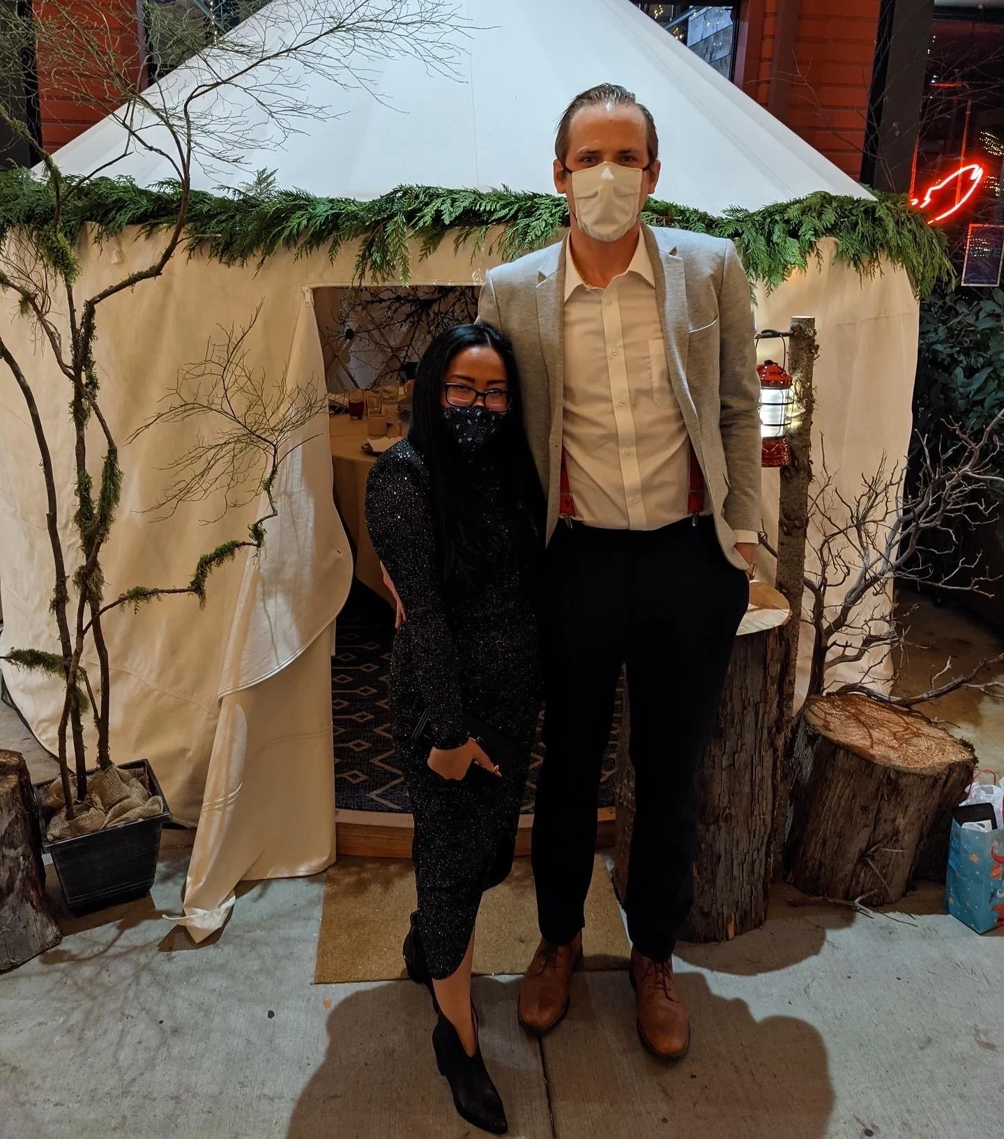 Nori and fiance, Chad Loescher at Kann