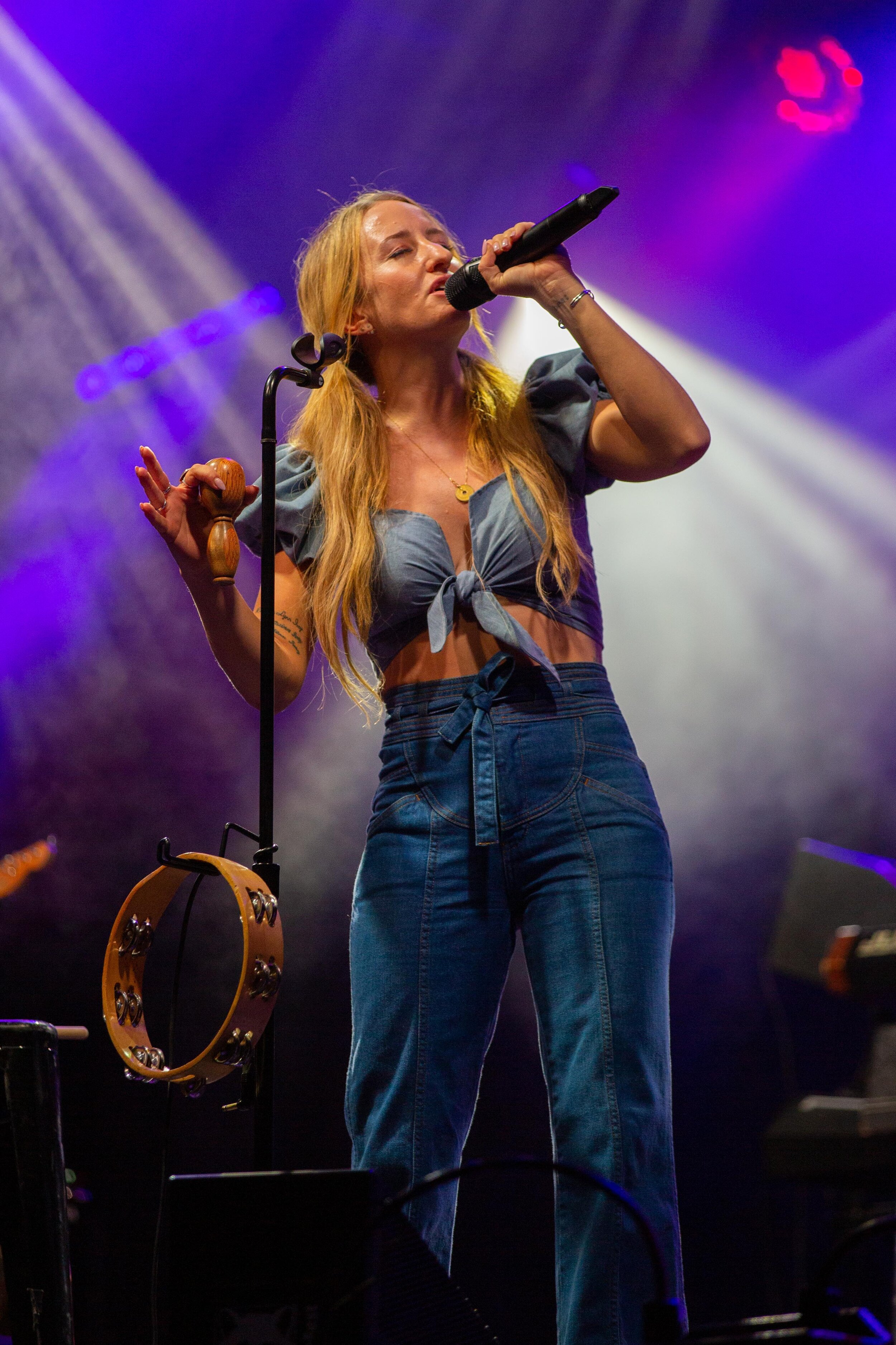 Margo Price sings at Merlefest in Wilkesboro, North Carolina.