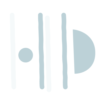 Graphic of a stylized planet with rings and a smaller moon-like object next to it.