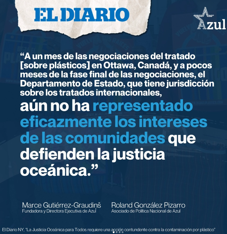 La Justicia Oceánica para Todos requiere una acción contundente contra la contaminación por plástico 