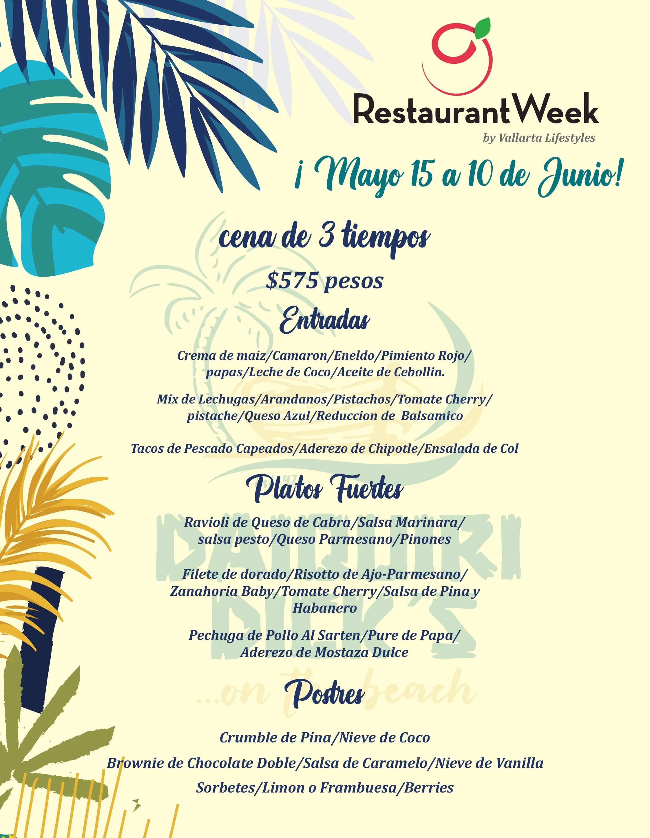 Semana Restaurantero 2023 — Daiquiri Dick's on the beach