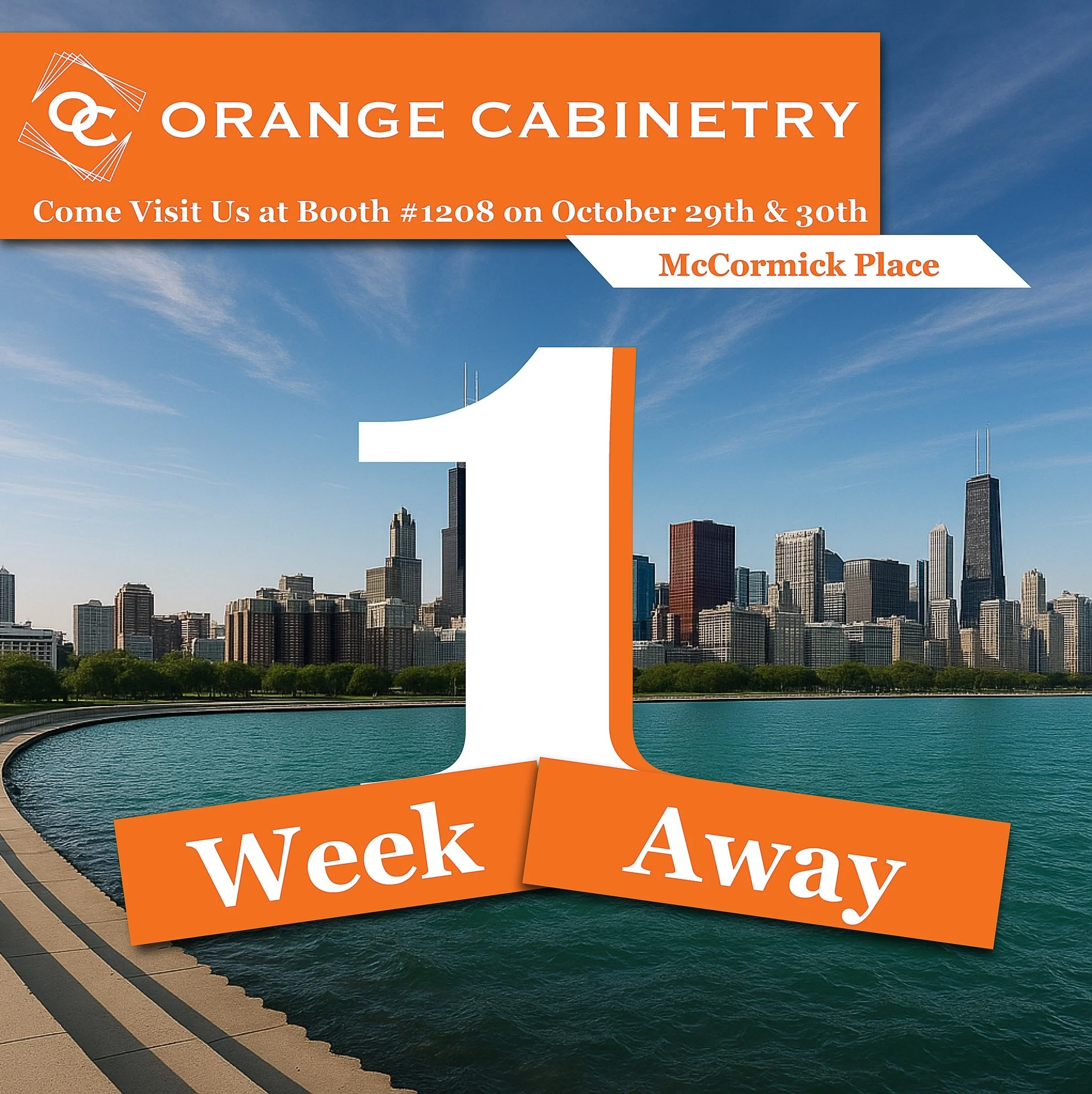 One week until the Chicago Build Show! We’re gearing up to connect with the best in the business builders, remodelers, and design pros. See you there!
#ChicagoBuildShow #OrangeCabinetry #CabinetryDesign #CustomCabinetry #RemodelingPros #Builde
