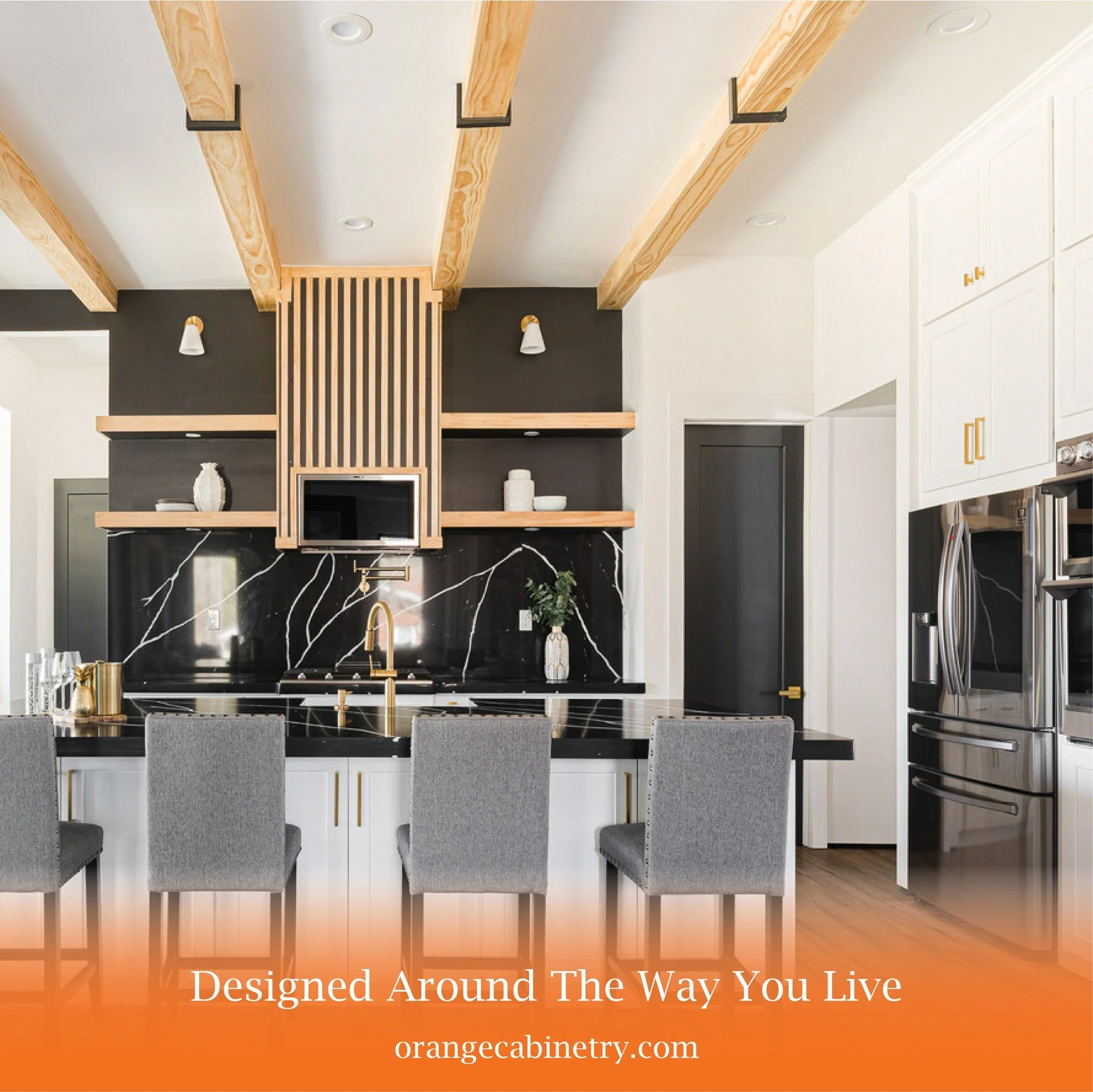 Designed around the way you live. Smart layouts, quality materials, and results that contractors can stand behind.

#kitchenbuild #orangecabinetry #KitchenDesign #Contractor #HomeImprovement #HomeBuilder #KitchenInspo #homerenovation #designbuild #ca