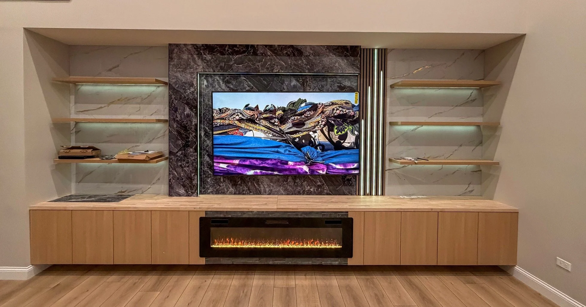 Cabinetry goes far beyond the kitchen.

This custom media wall by @thearchagroup shows how built-ins can turn a simple wall into a functional design centerpiece.

And the best part?
This is just one of the endless possibilities cabinetry can bring to