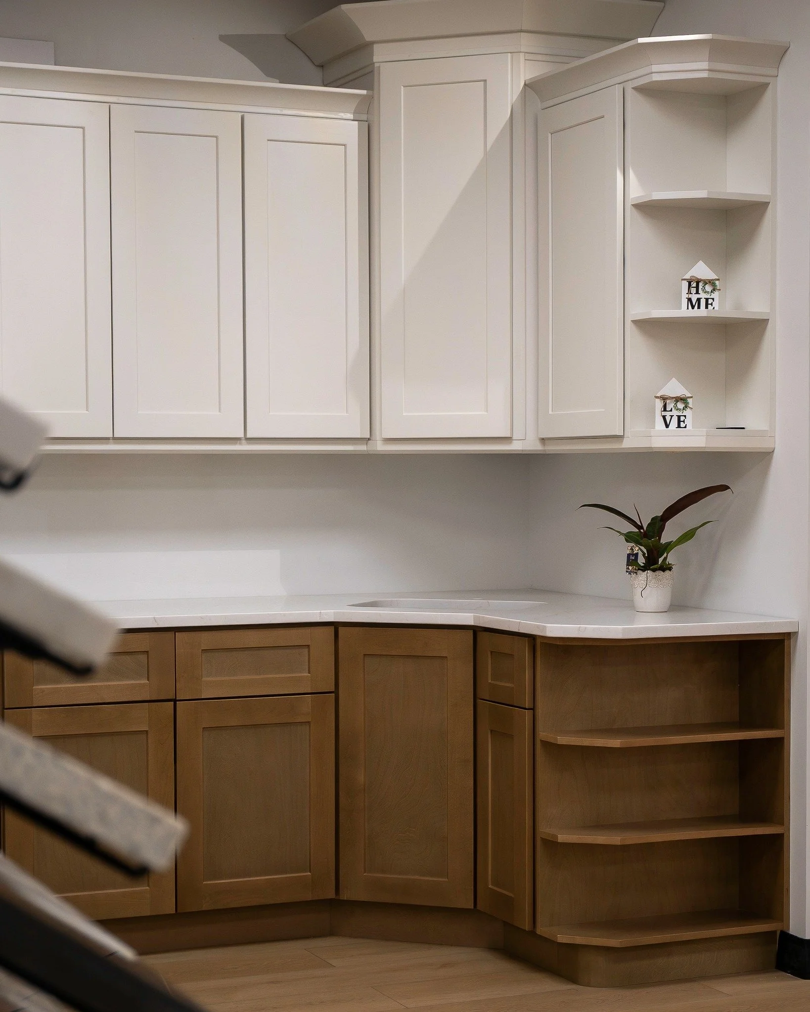 Two-tone cabinetry that balances warmth and timeless style.

Crisp dove-white uppers keep things light and open, while the rich honey wheat base adds depth and character. 

It&rsquo;s a combination that feels both current and built to last.
 
#cabine